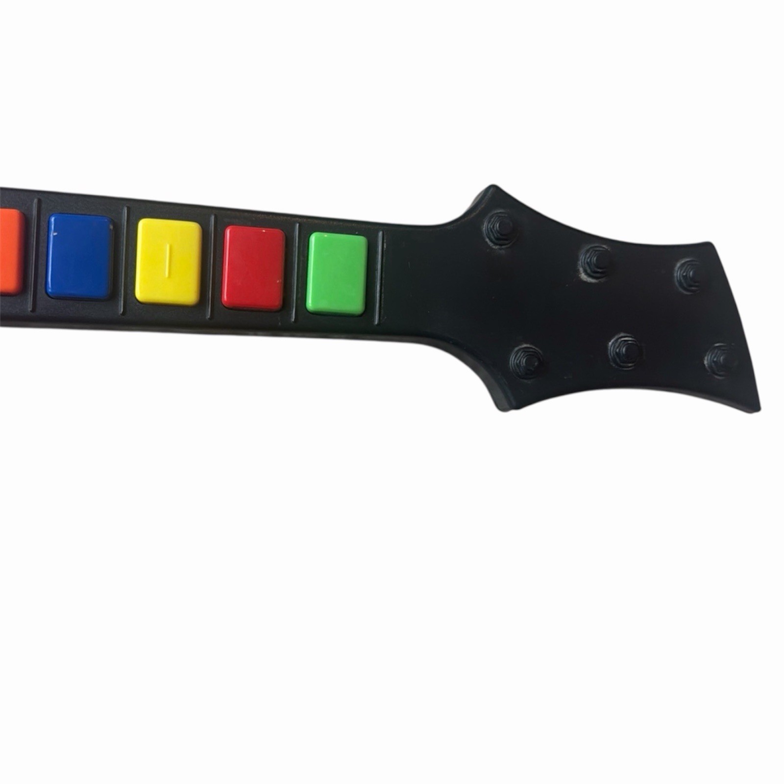 Wii Guitar Hero Controller Wireless White Green Powers On Tested Lights Up