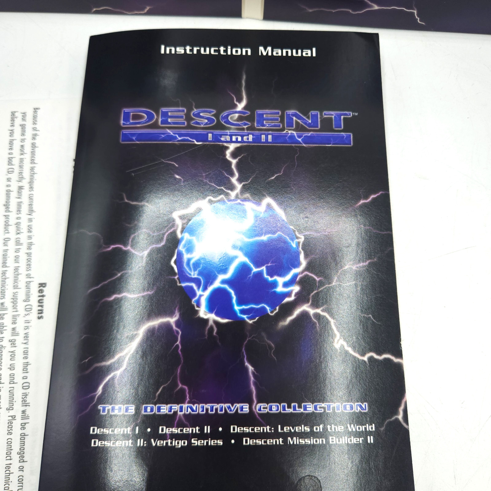 Descent I & II: The Definitive Collection 3-Disc Set PC CD Big Box Set 1997