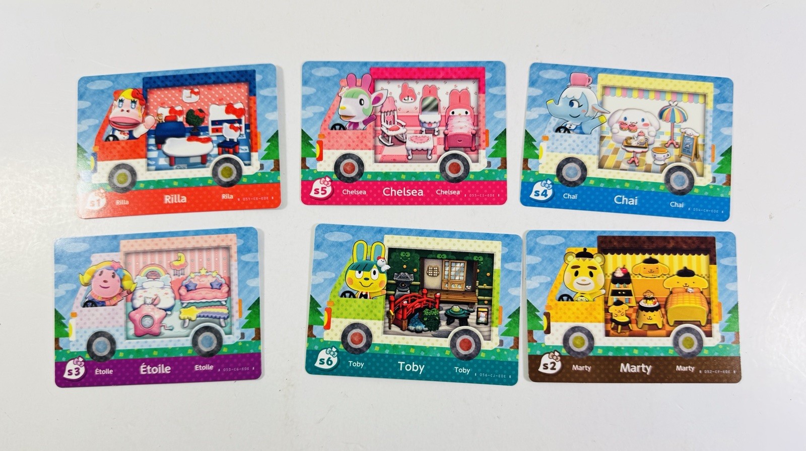 Nintendo Amiibo Animal Crossing Sanrio Hello Kitty Collaboration Pack 6 Card Lot