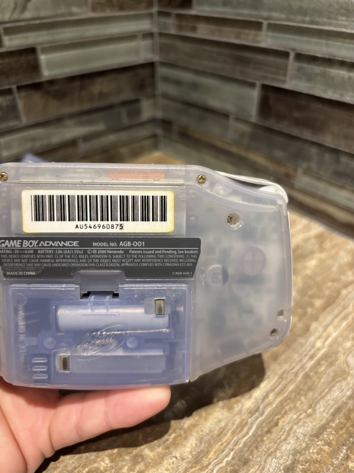 Nintendo Game Boy Advance – Glacier – TESTED