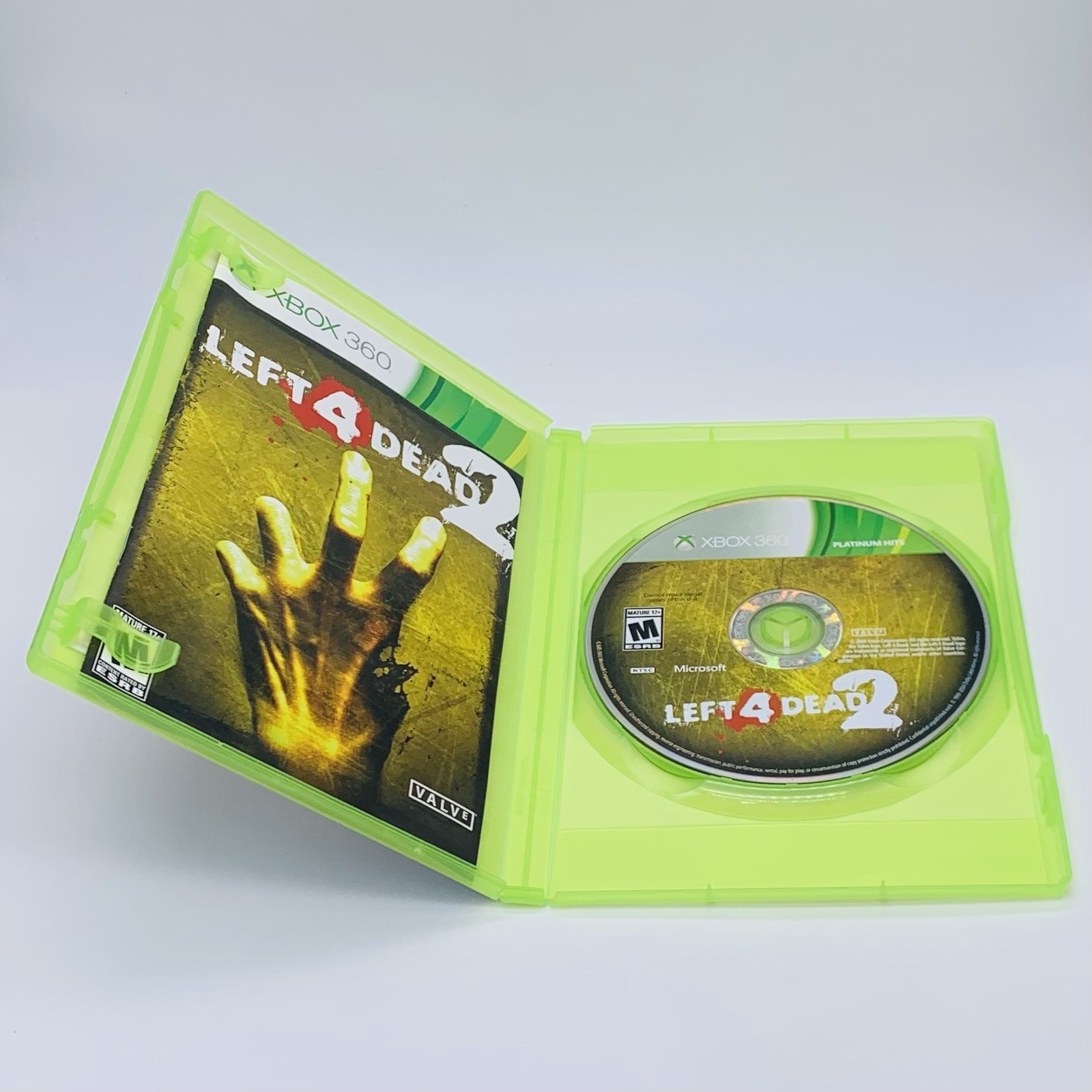Lot of 2 Left 4 Dead and Left 4 Dead 2 Platinum Hits Xbox 360 – Tested & Working