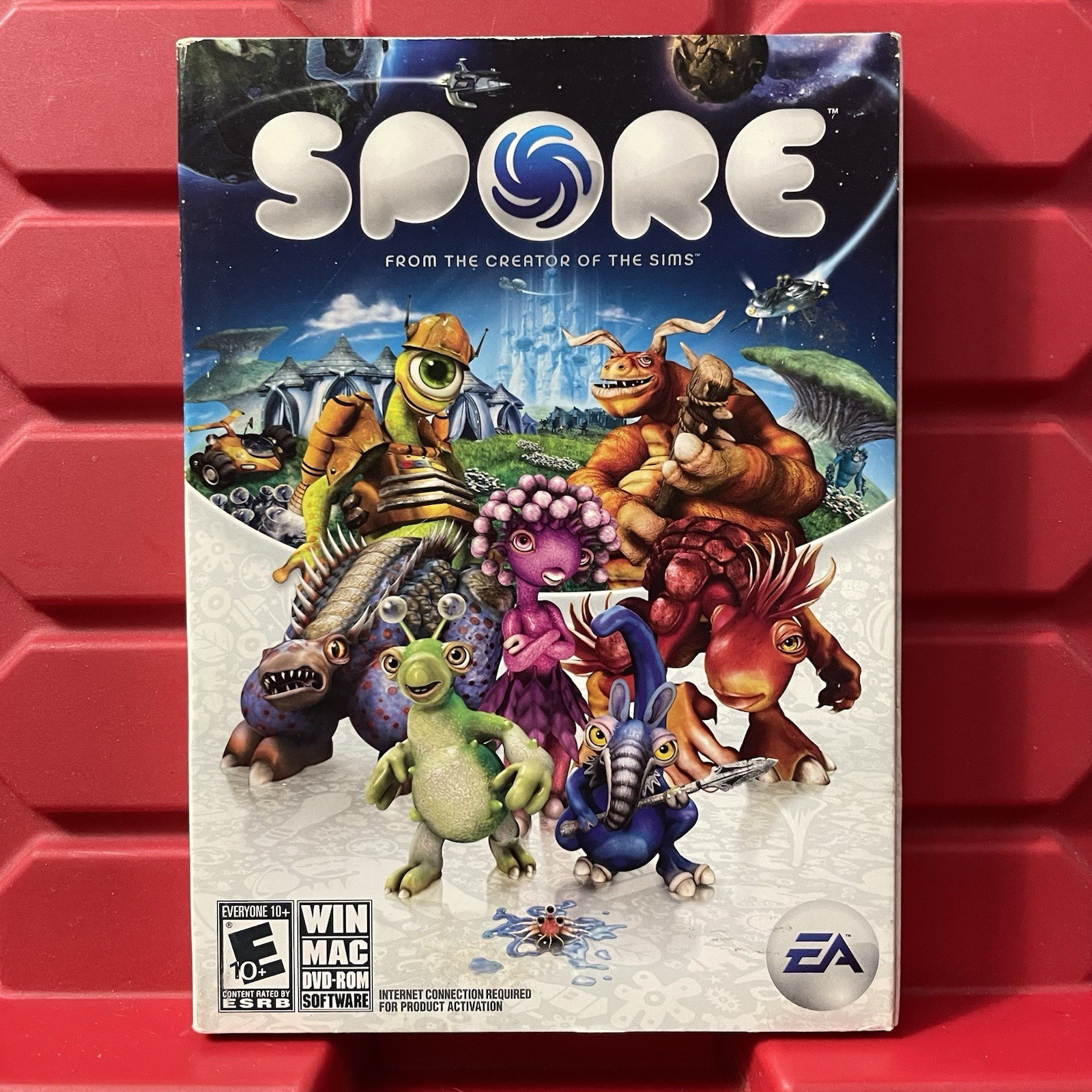 Spore PC Video Game DVD ROM Windows Mac Maxis EA Rated E Pre Owned Untested 2008