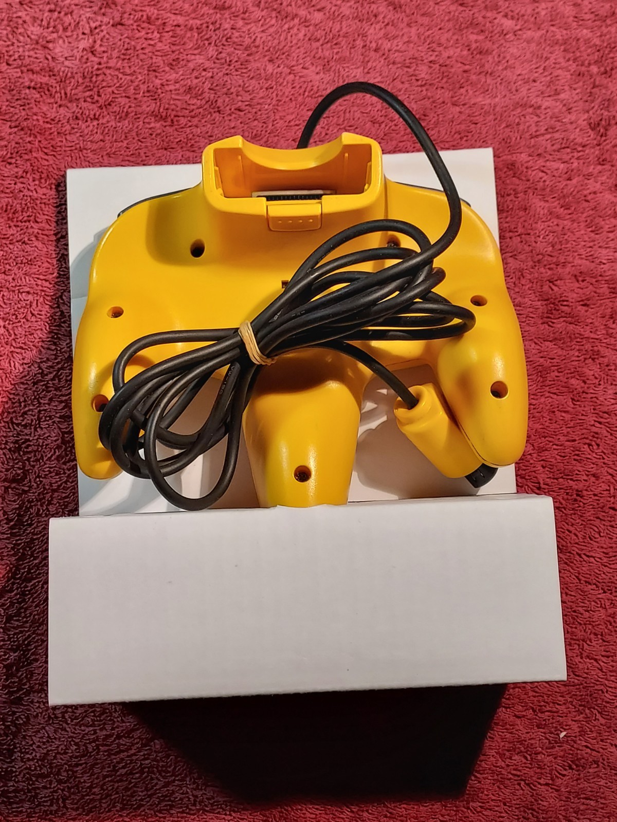 Official Nintendo 64 N64 Yellow Controller CIB Complete in Box Original Genuine