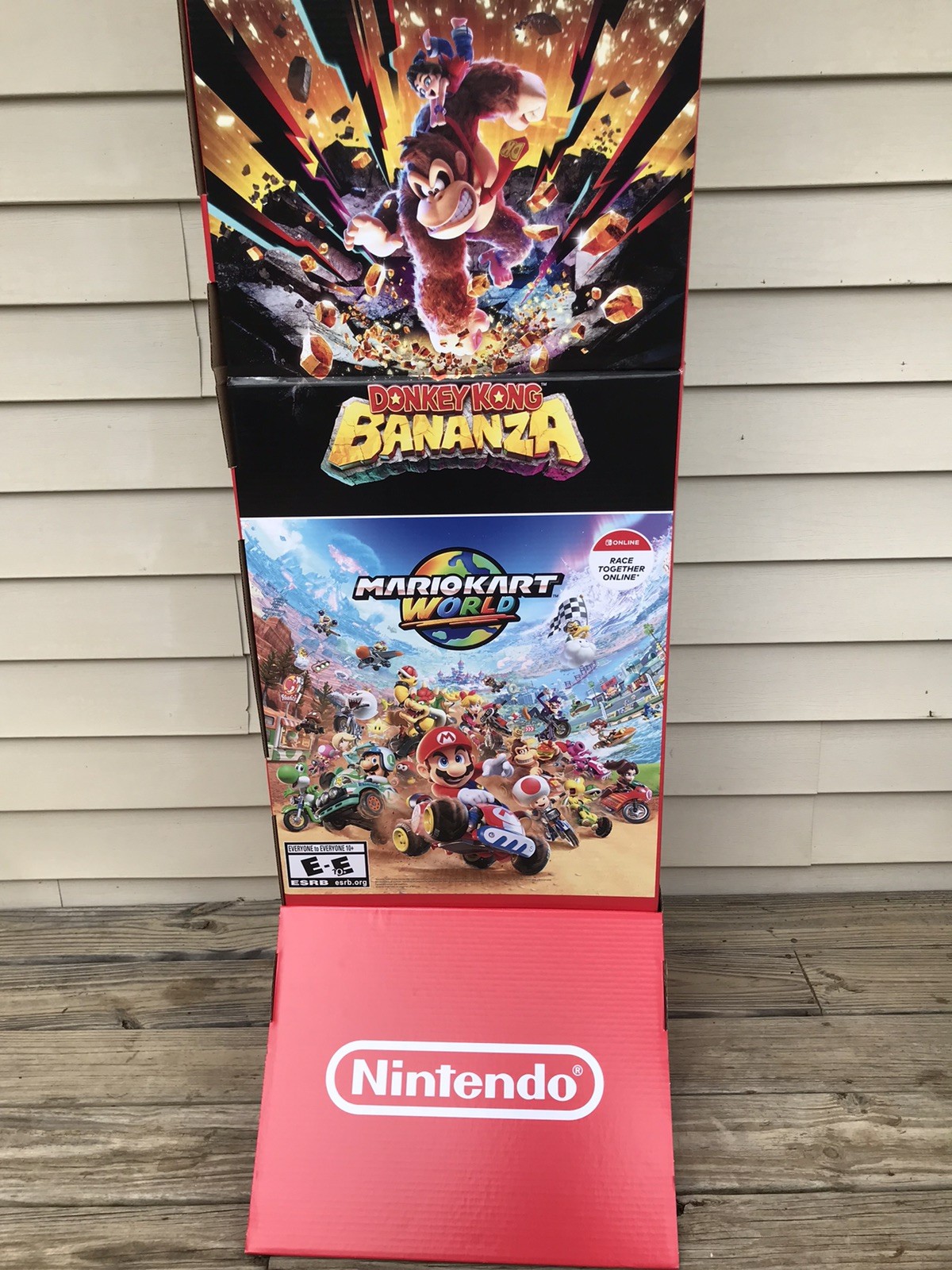 Nintendo Switch 2 store display5ft•Donkey Kong Bananza•Mario Kart World•Zelda