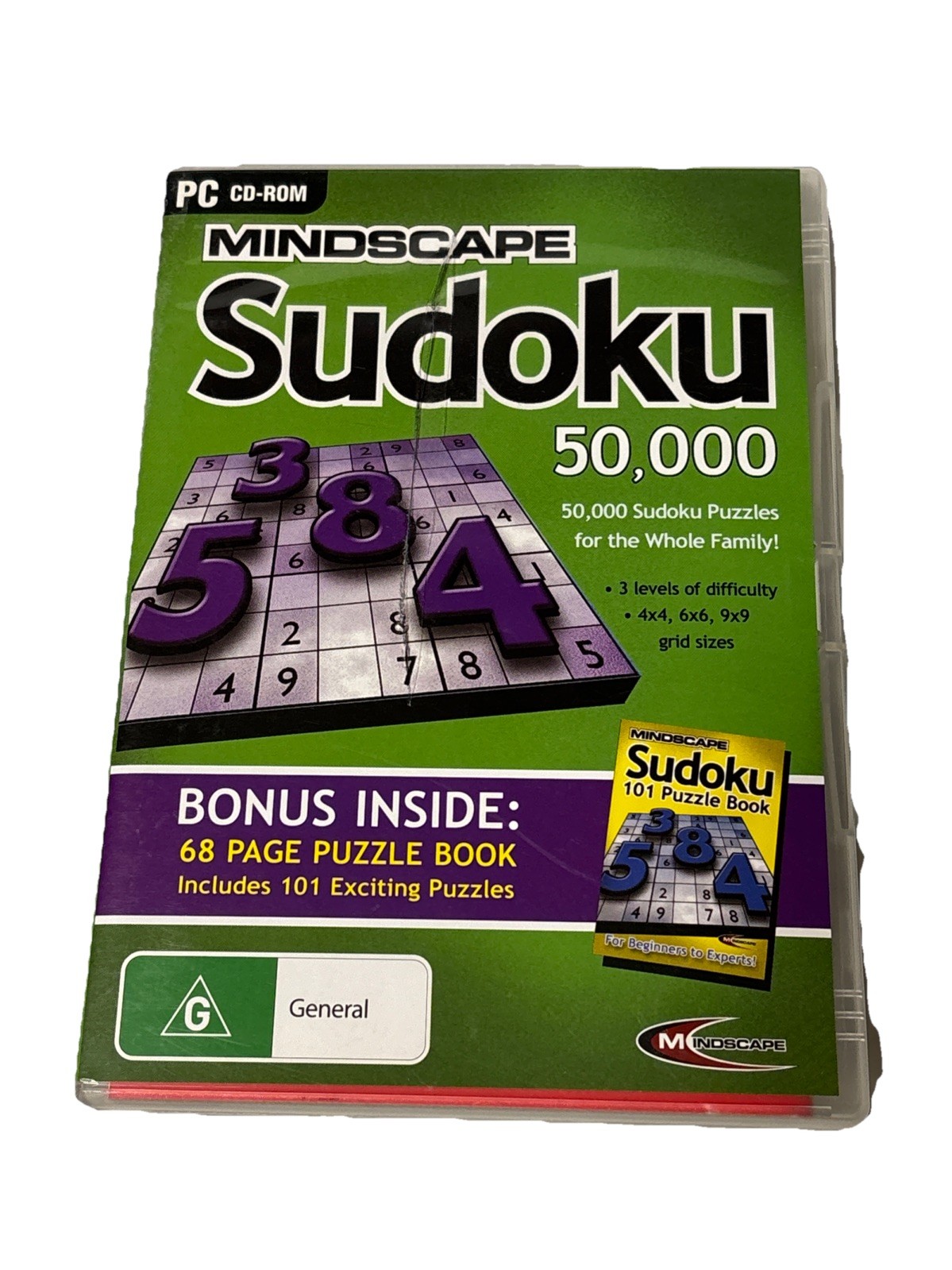 Mindscape Sudoku 50,000 PC GAME with bonus puzzle book