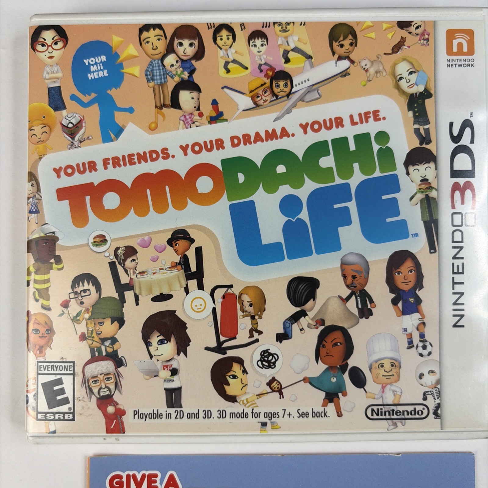 Tomodachi Life (Nintendo 3DS, 2014) Complete In Box W Manual