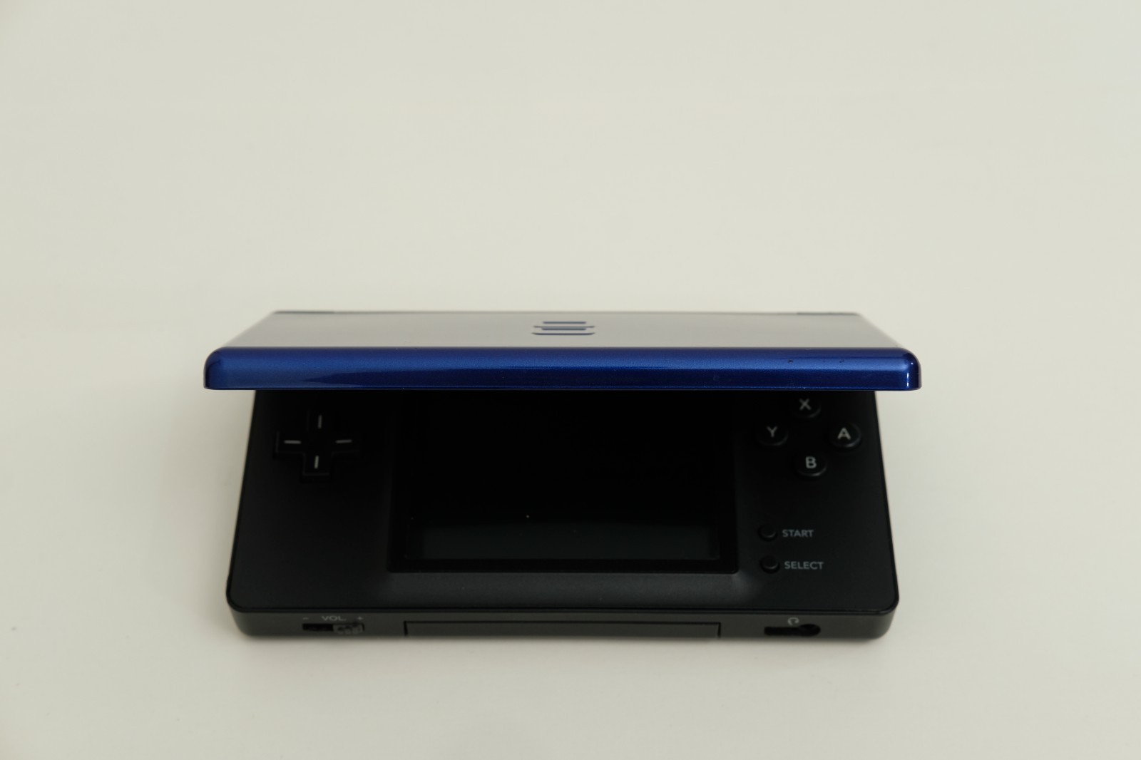 Nintendo DS Lite Handheld Cobalt and Black w/stylus, gba cover, charger USG-001