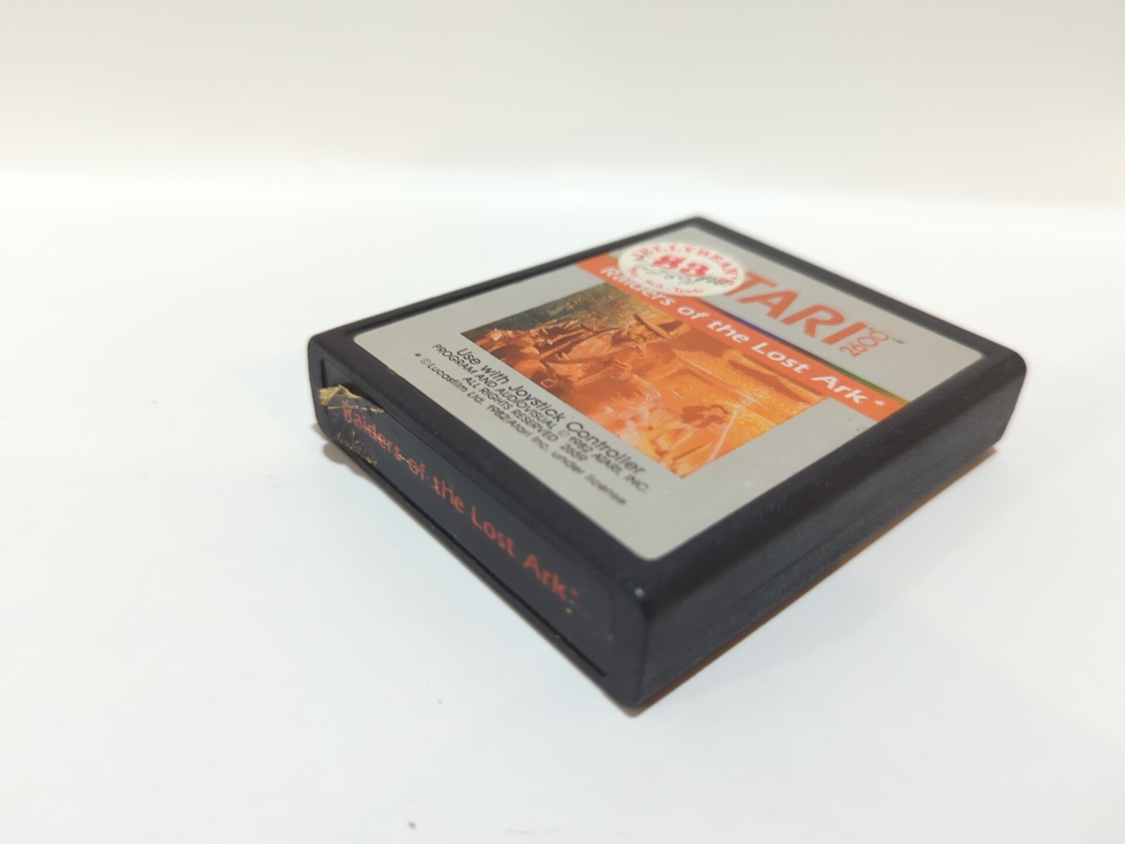 Raiders of the Lost Ark (Atari 2600, 1982) Game Cartridge and Manual Tested