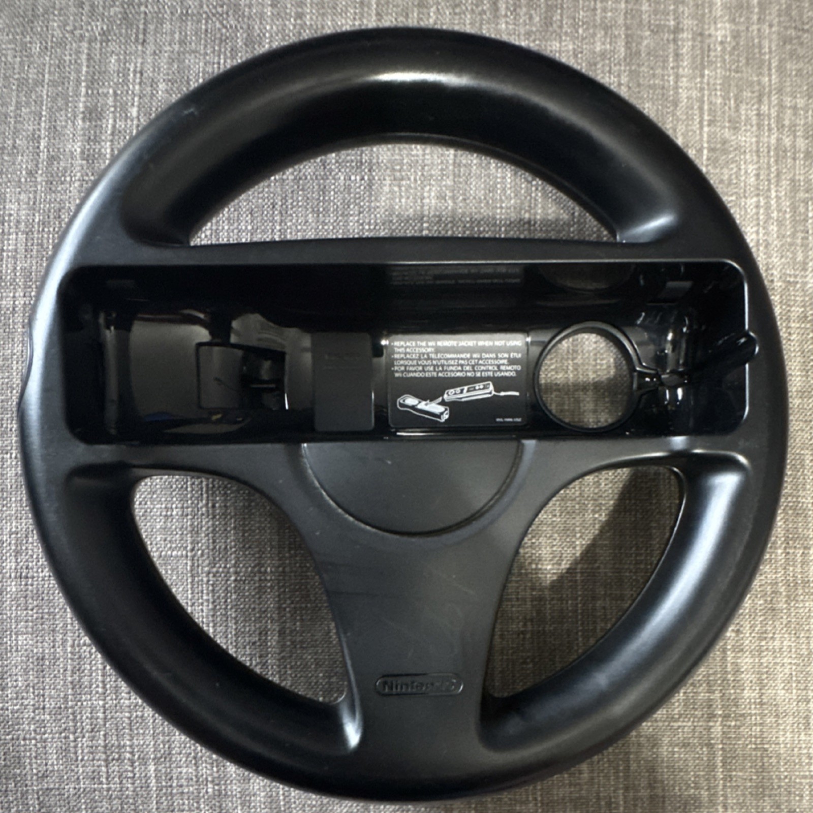 Nintendo Wii Wheel RVL-024 Steering Accessories Lot of 3 White & Black