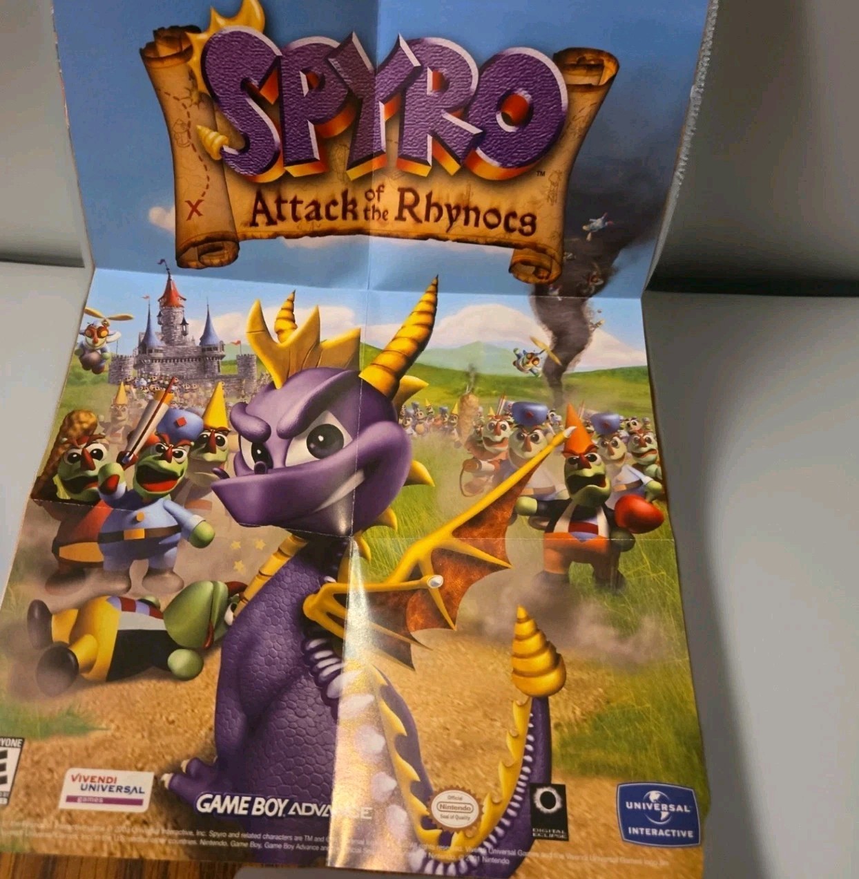 Vintage 2000s Video Game Promo Poster Lot Super Monkey Ball Spyro Crash Nitro…