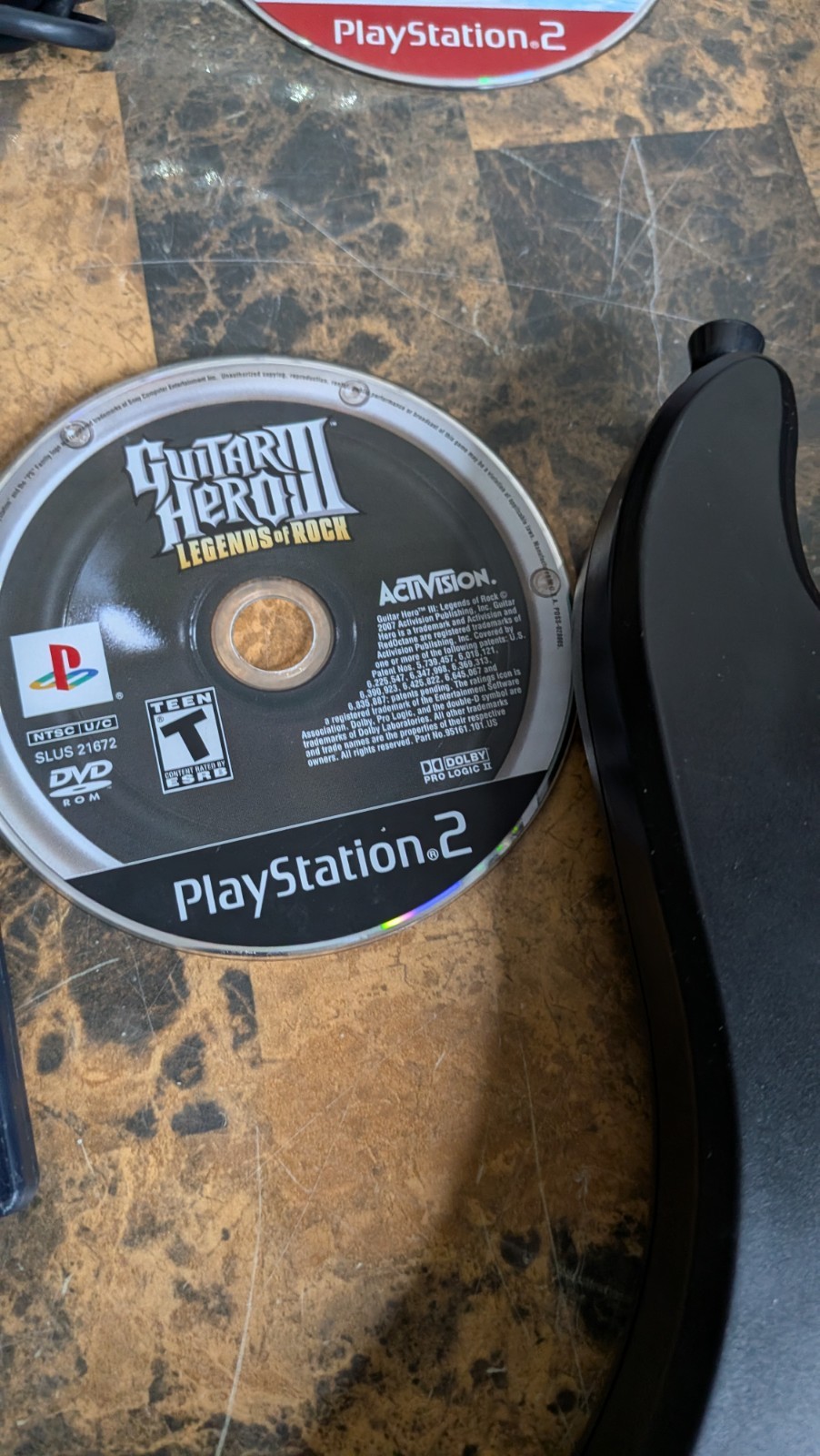 Sony Playstation 2 PS2 Console – Guitar Hero Bundle – Guitar, Games, Memory Card