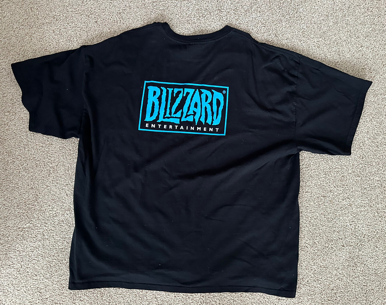 Vintage BLIZZARD ENTERTAINMENT Logo Men’s Black 4XL T-Shirt Classic