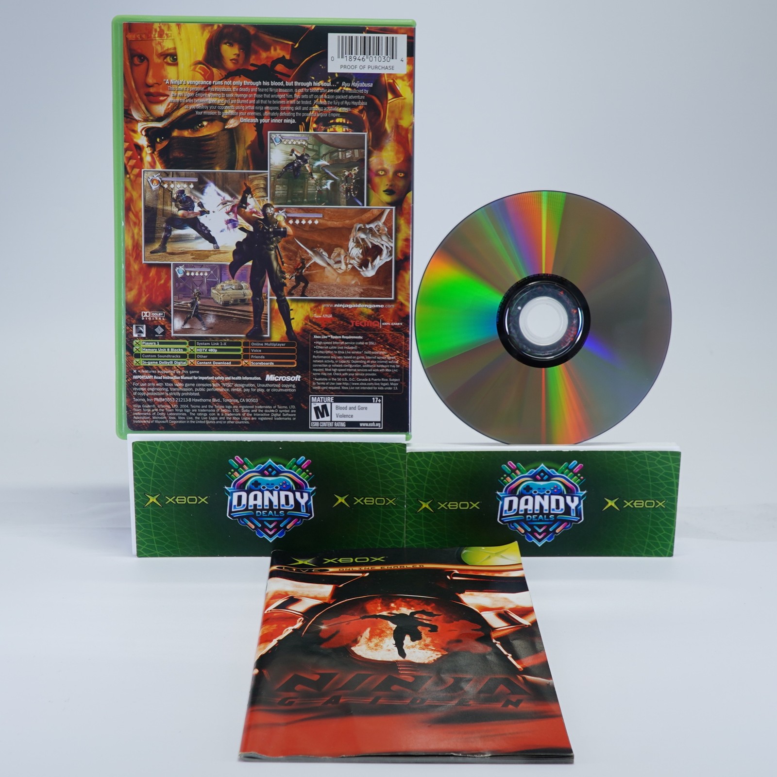 Ninja Gaiden CIB W/ Manual – Xbox