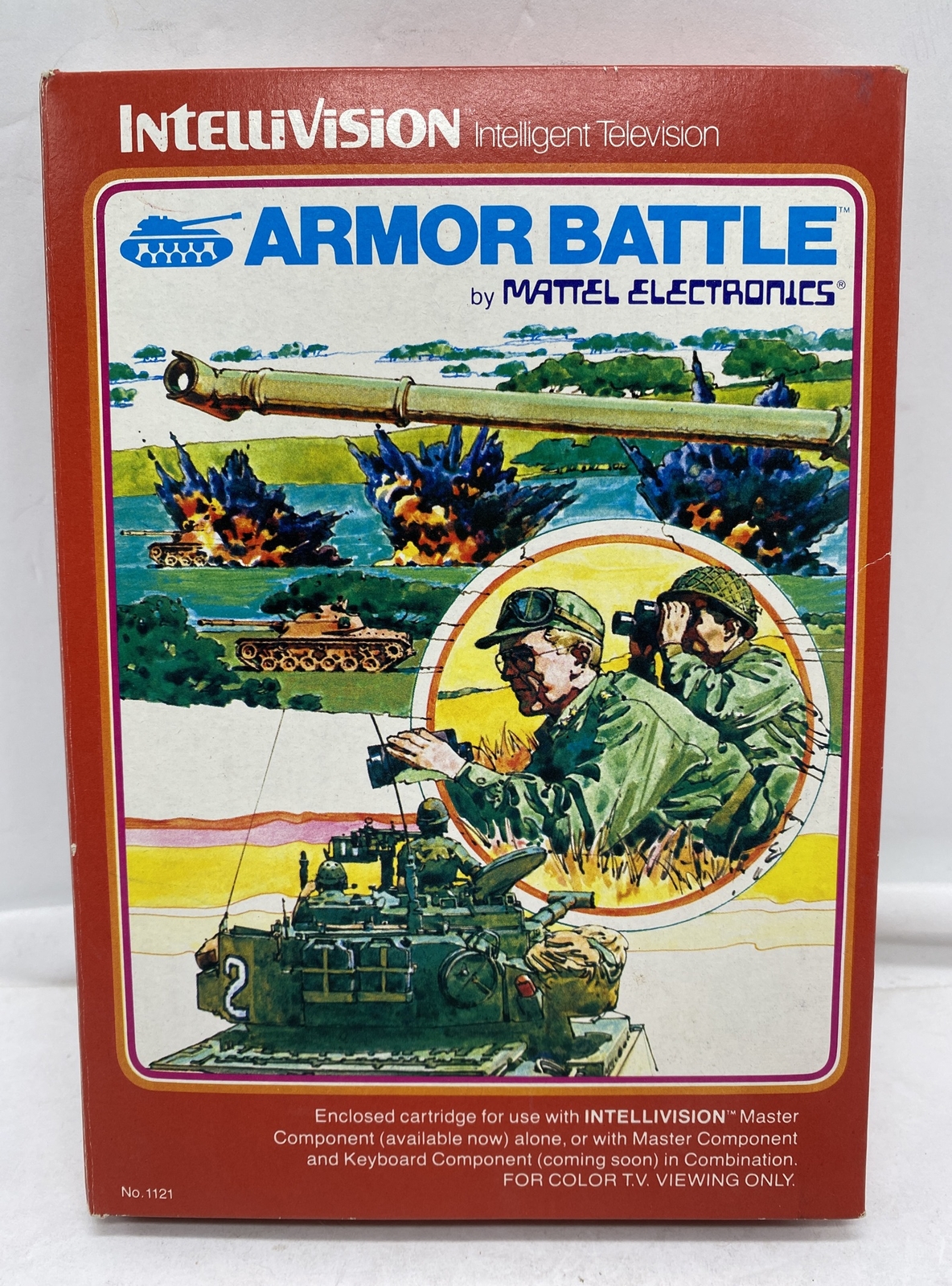 ARMOR BATTLE Intellivision video game Complete Tested Mattel Electronics