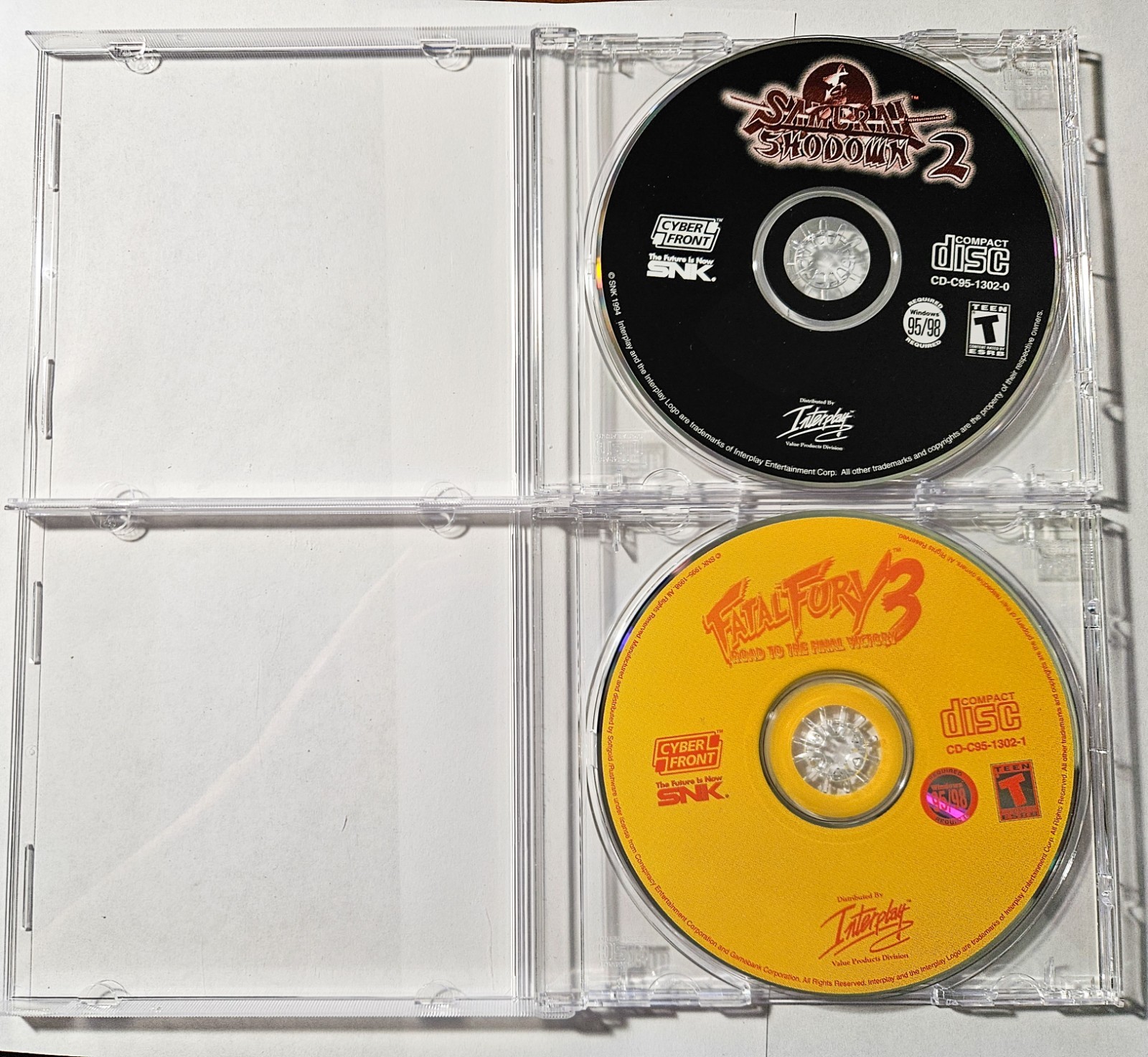 Samurai Shodown 2/Fatal Fury 3 CD-ROM (2-Disc Set) for Windows 95/98