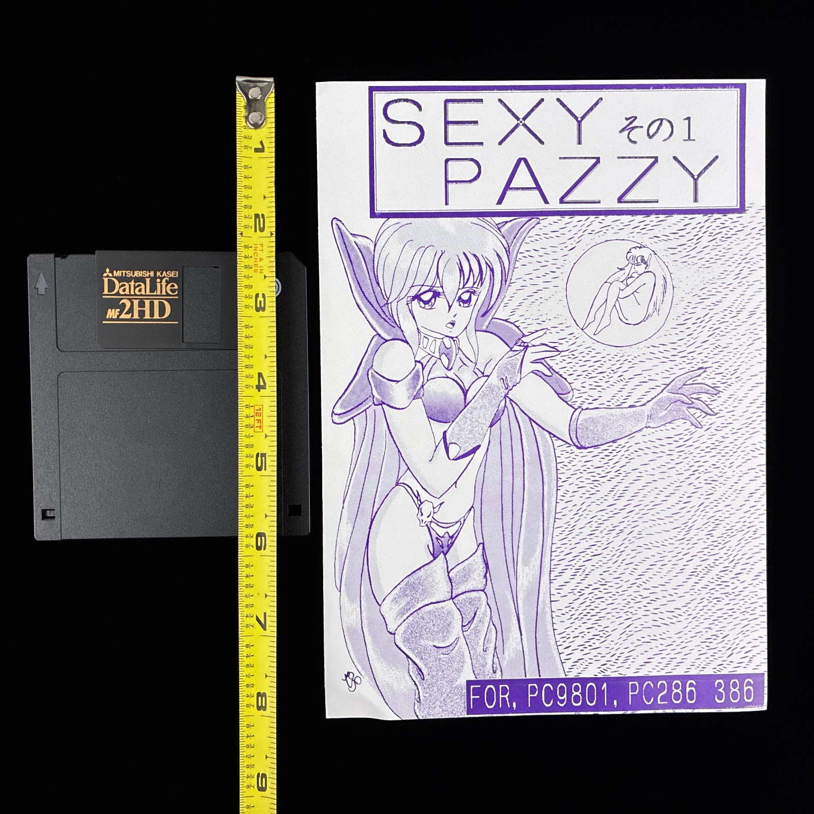Pastel House SEXY PAZZY 1 3.5″ PC-98 PC-9801 Doujin Puzzle Game Japan Import