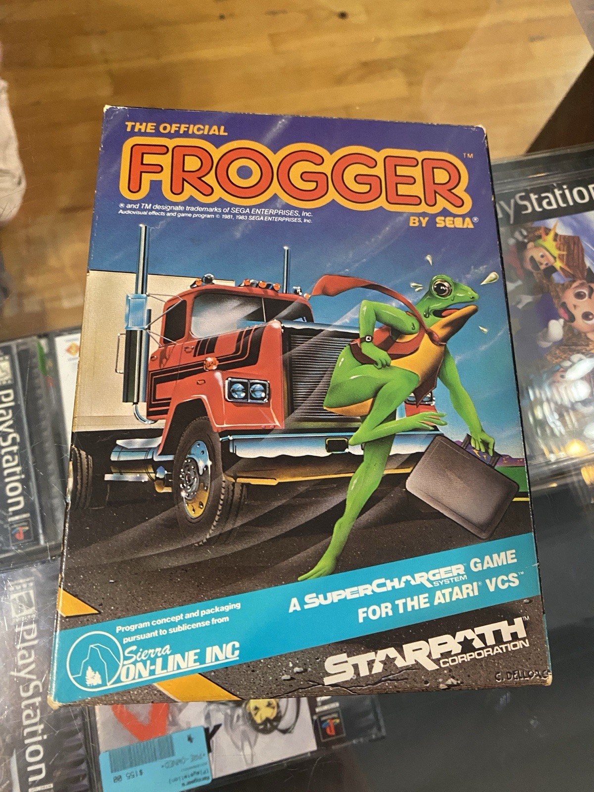 Frogger Atari 2600 Starpath Supercharger Arcadia Sega Complete CIB W/Protector
