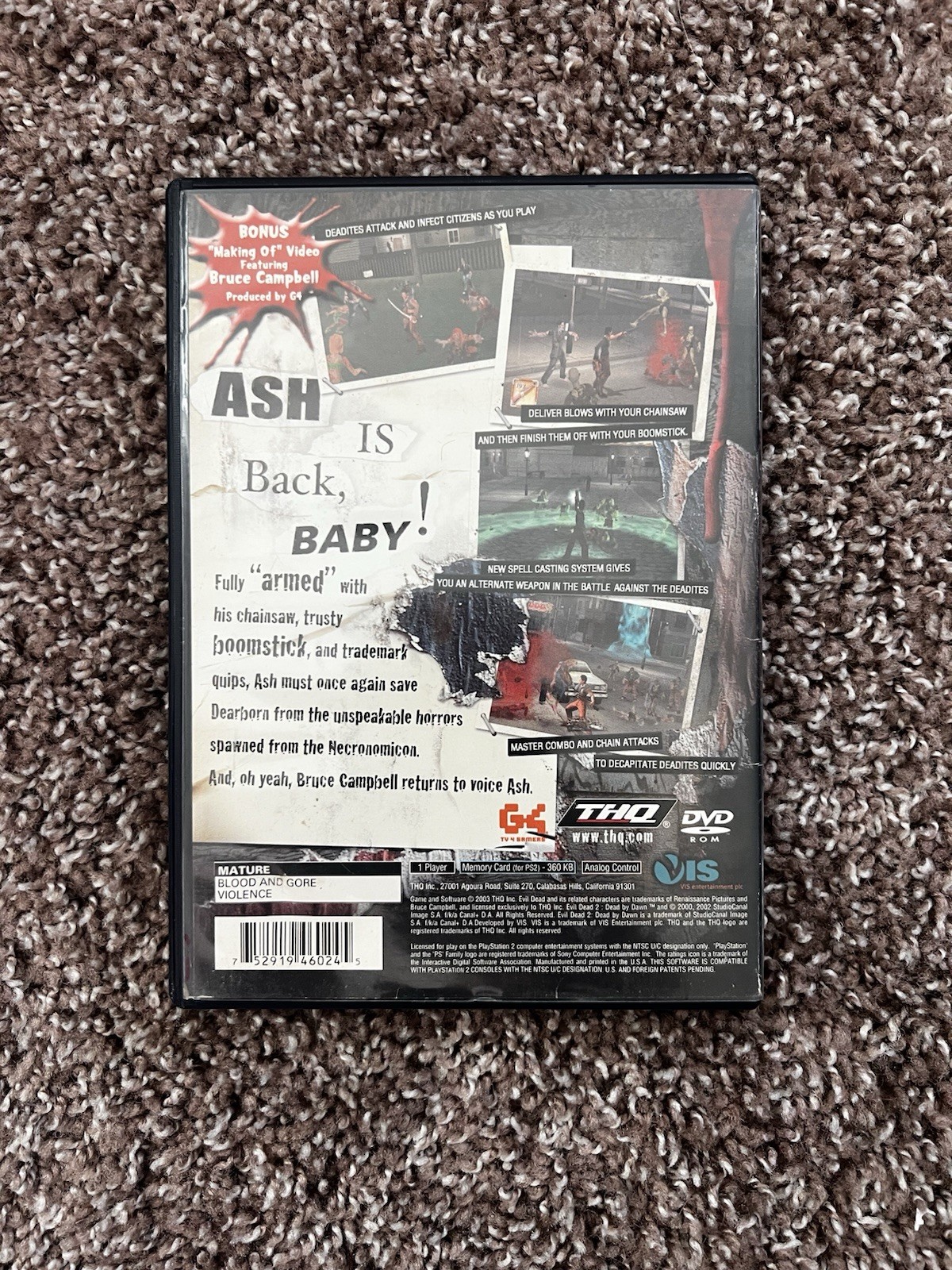 Evil Dead: A Fistful of Boomstick PlayStation 2 Complete Tested