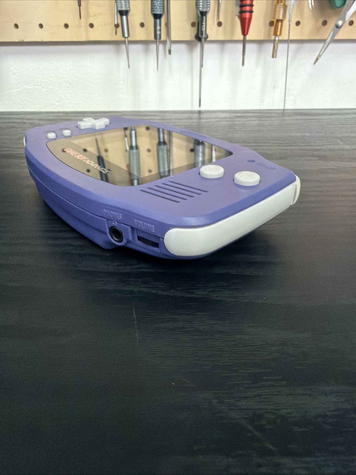 Nintendo Game Boy Advance GBA Violet Console New Screen Overhaul [#010]
