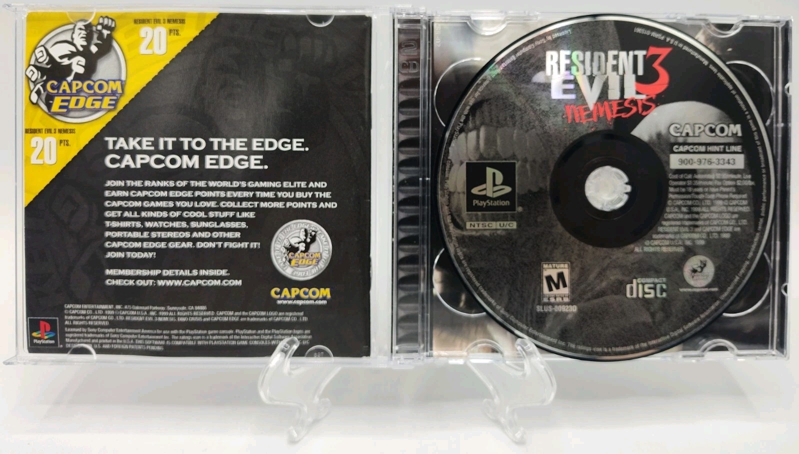 Resident Evil 3: Nemesis (PlayStation 1 PS1, 1999) CIB w/ Demo + Case Protector