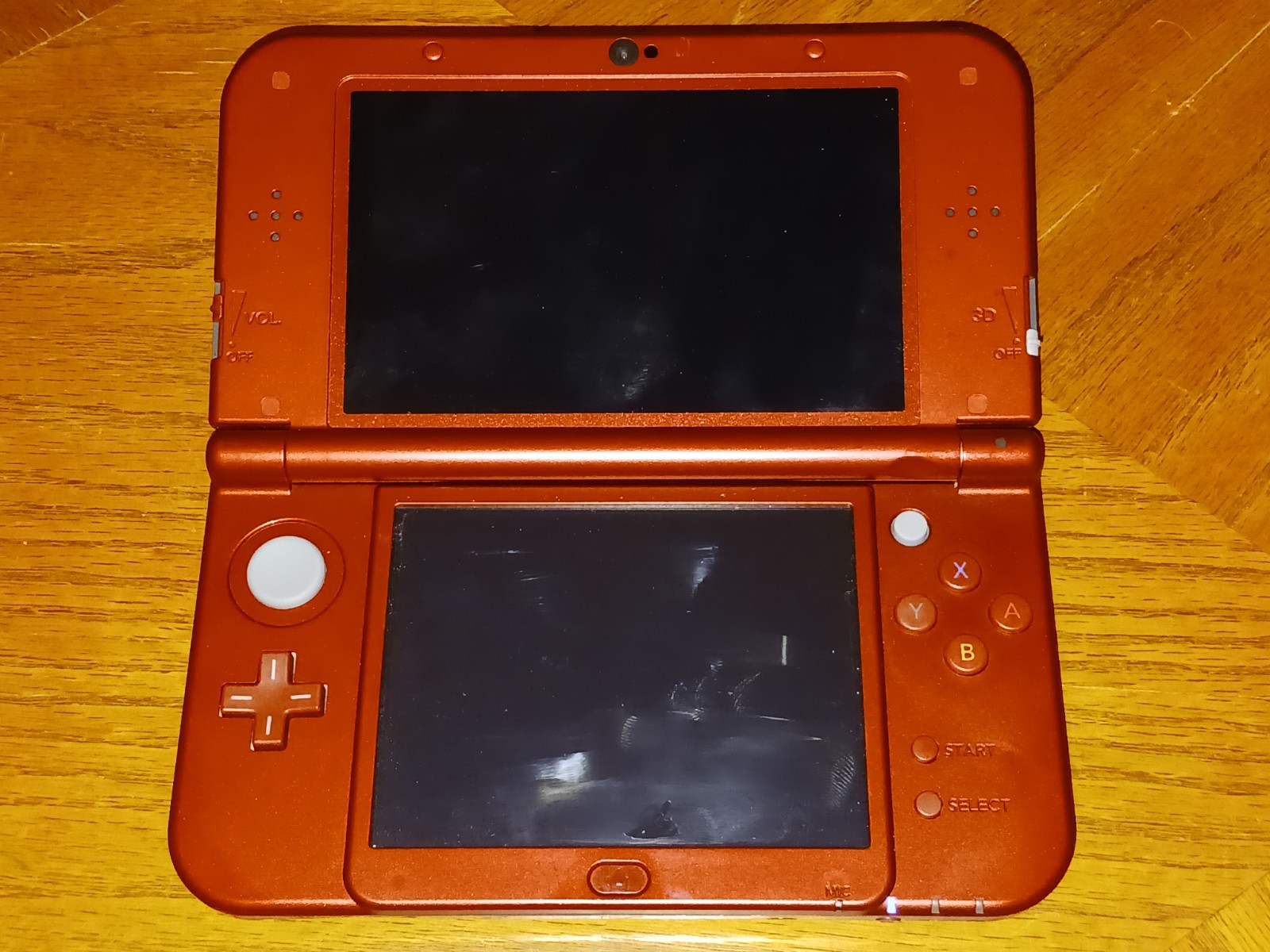 New Nintendo 3DS XL Red RED-001 Console w/ 4 Games TESTED & WORKS
