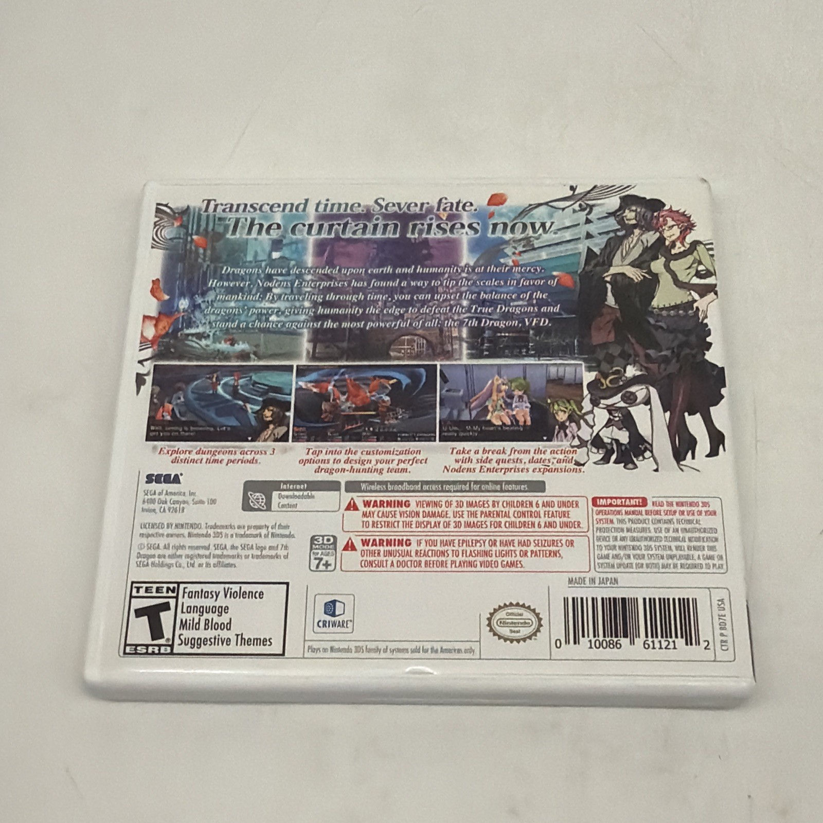 7th Dragon III Code: VFD Bundle (Nintendo 3DS, 2016)!
