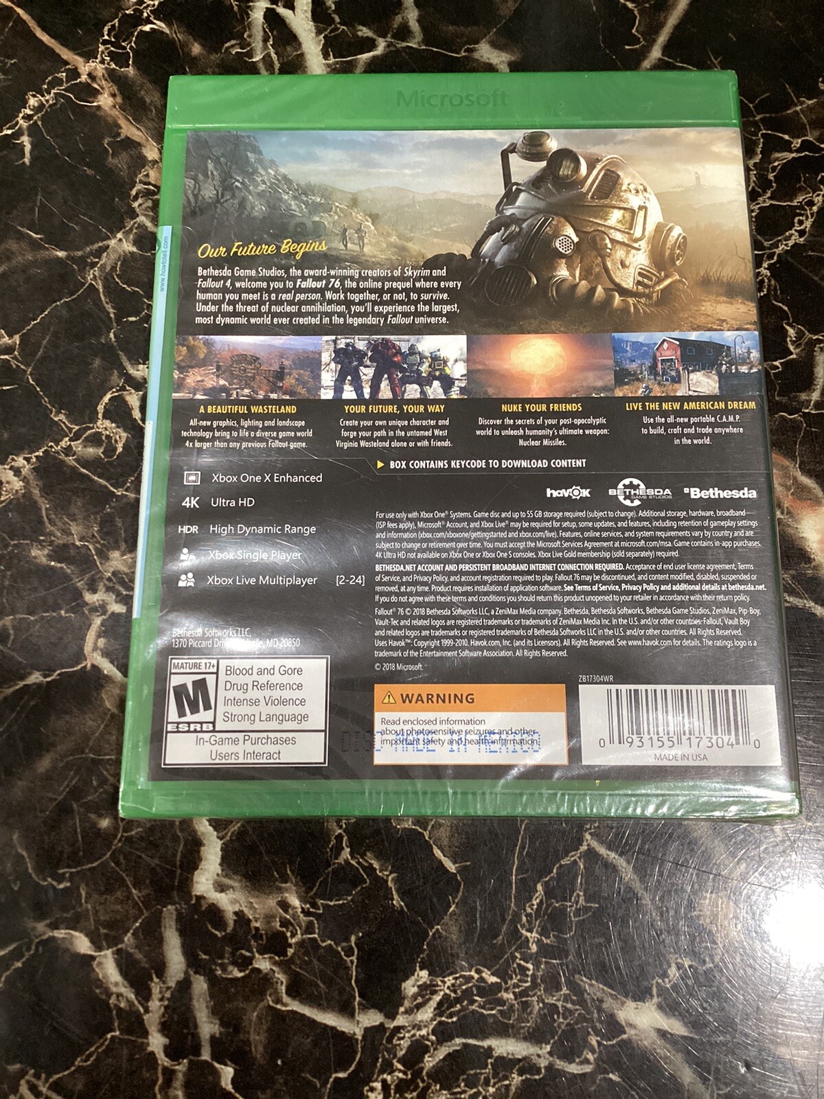 FALLOUT 76 MICROSOFT XBOX ONE ~ BRAND NEW AND SEALED