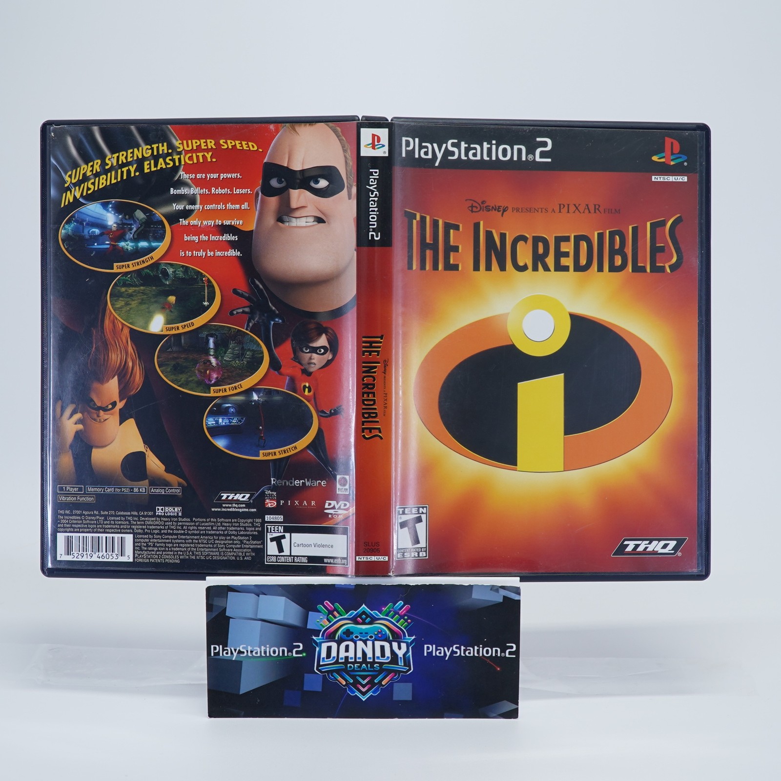 The Incredibles PS2 Black Label – CIB W/ Manual – Tested – PlayStation 2