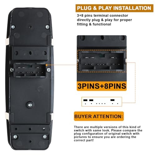 Master Power Window Switch for 2011/12/2013/2014/15/2016/17/18/2020