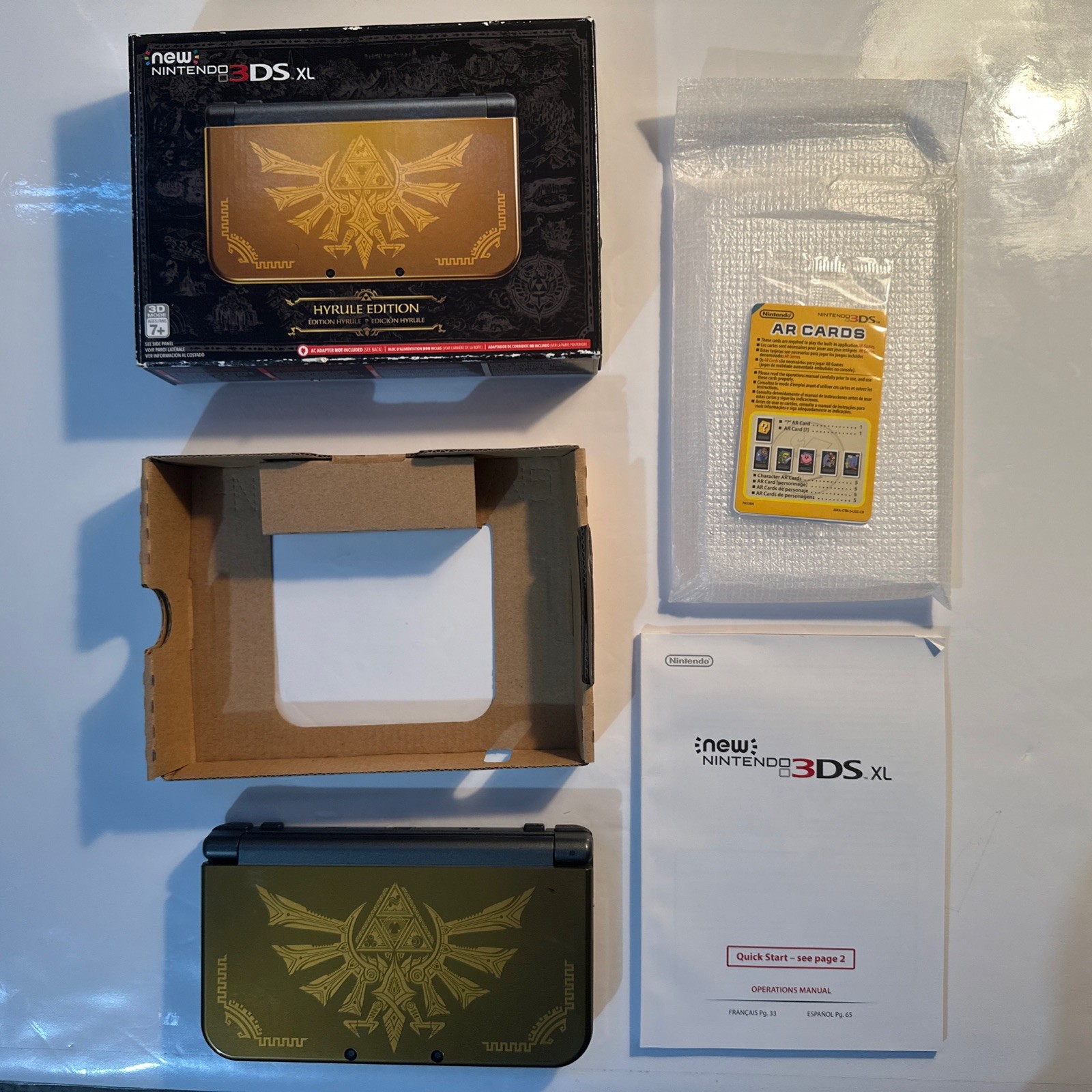 New Nintendo 3DS XL – Zelda Hyrule Edition – Complete CIB – Tested
