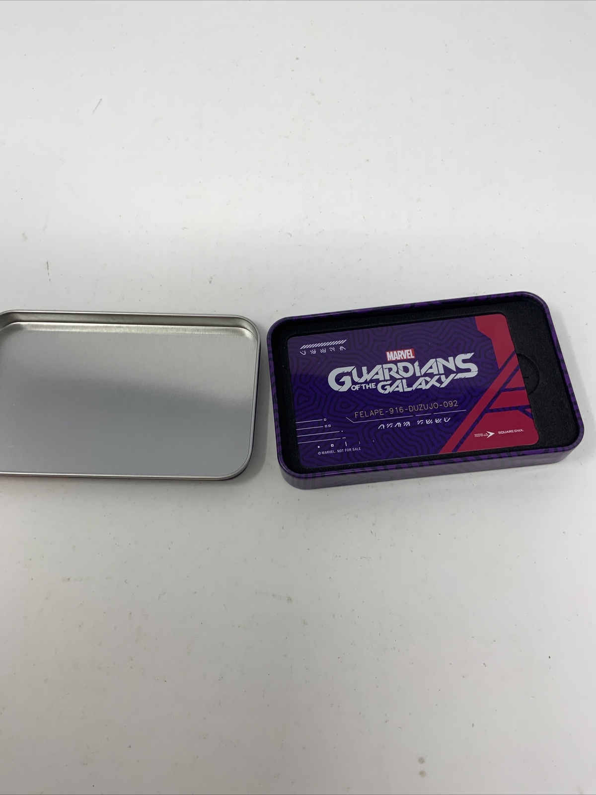 Guardians of the Galaxy Gamestop Pre-order Bonus Card Tin Codes Expired