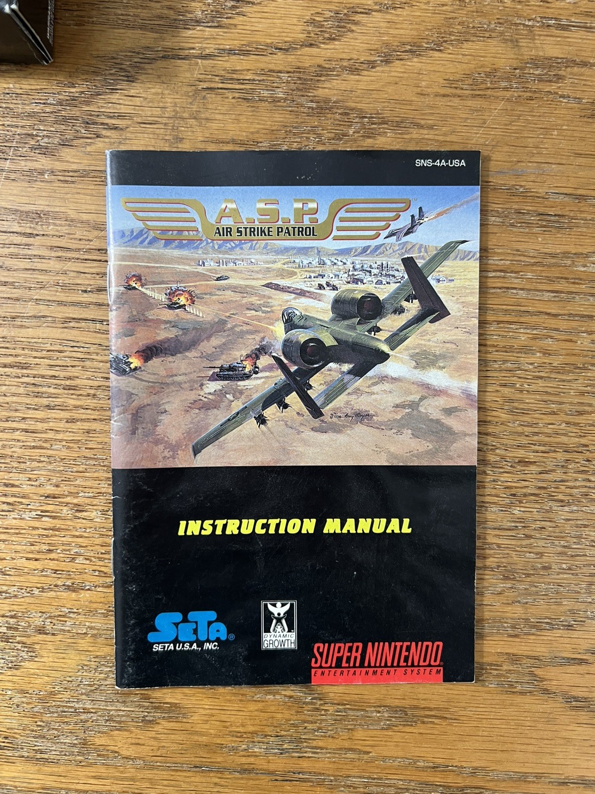 Air Strike Patrol A.S.P Super Nintendo Game Complete in Box W/ Manual CIB SNES