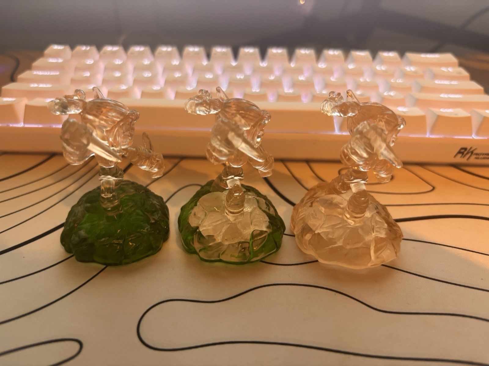 Custom Skylanders Clear 3D Printed Resin Stealth Elf Figure (Works In Game)