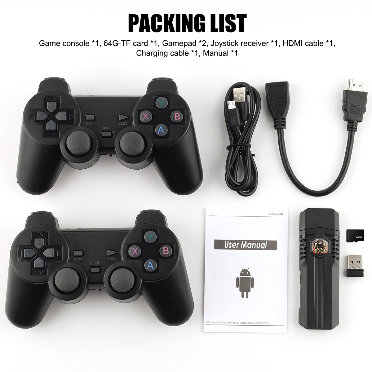 X8PRO Retro Game Console – 30000+ Games, 4K HDMI, 64GB, 2 Wireless Controllers