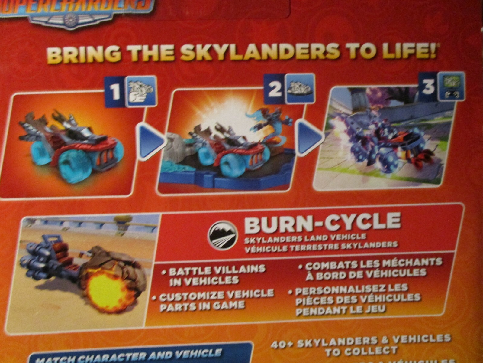 LOT OF 2 SKYLANDERS SUPERCHARGERS BURN-CYCLE LAND VEHICLES NEW NIB ACTIVISION