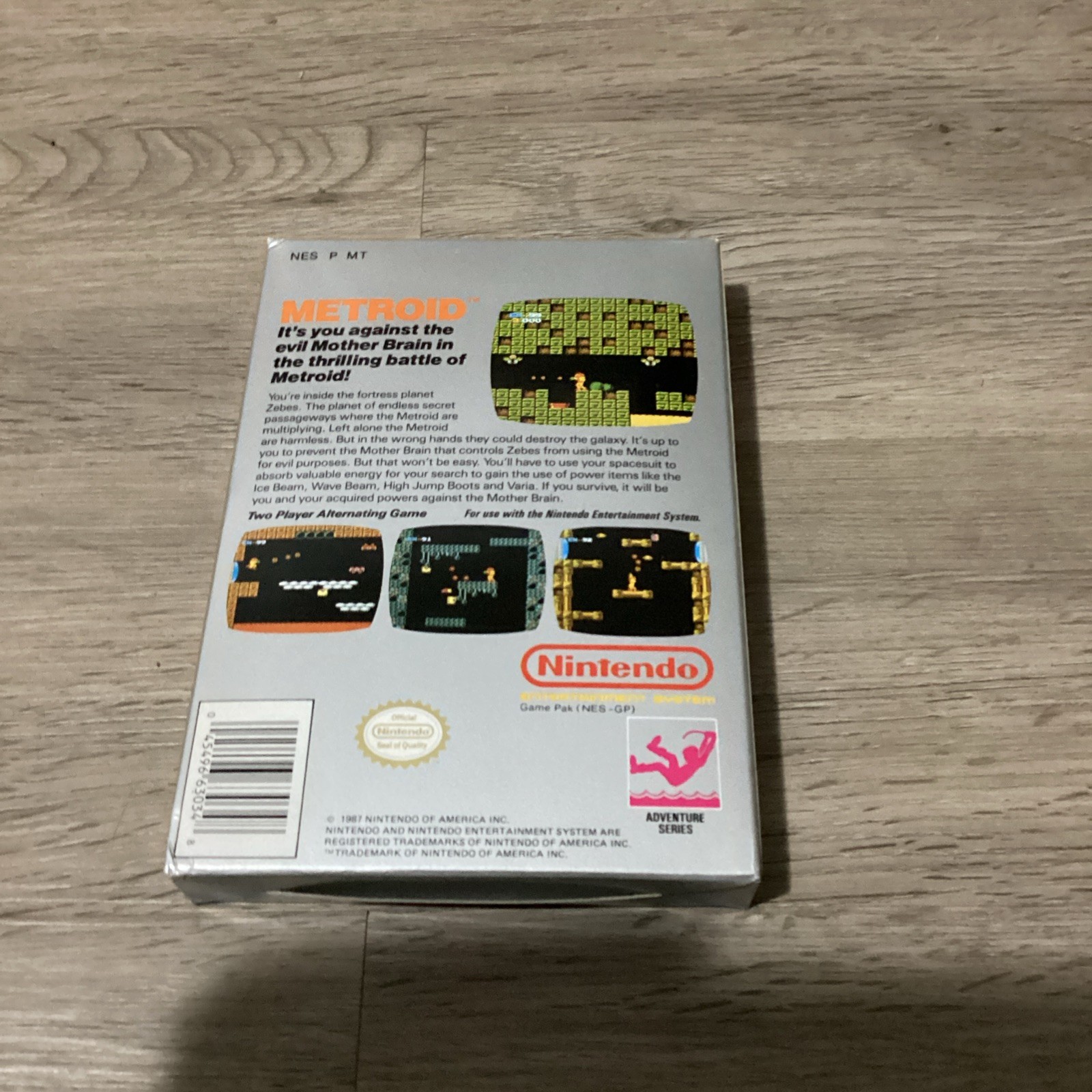Nes Game Metroid Complete In Box Nintendo Oval Seal Mint