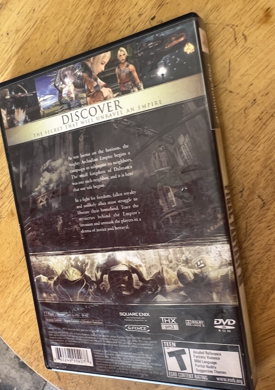 Square Enix Final Fantasy XII 2006 Teen Version Sony PlayStation W/ Book