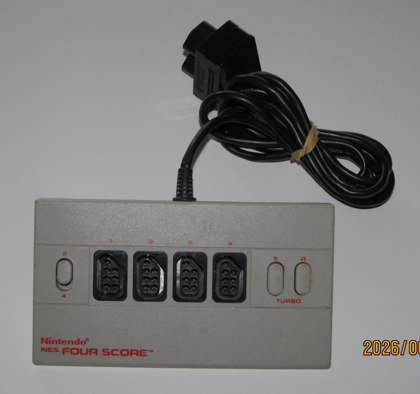Nintendo Four Score Controller NES 4 Player Fun NES-034A Tested Working! #2