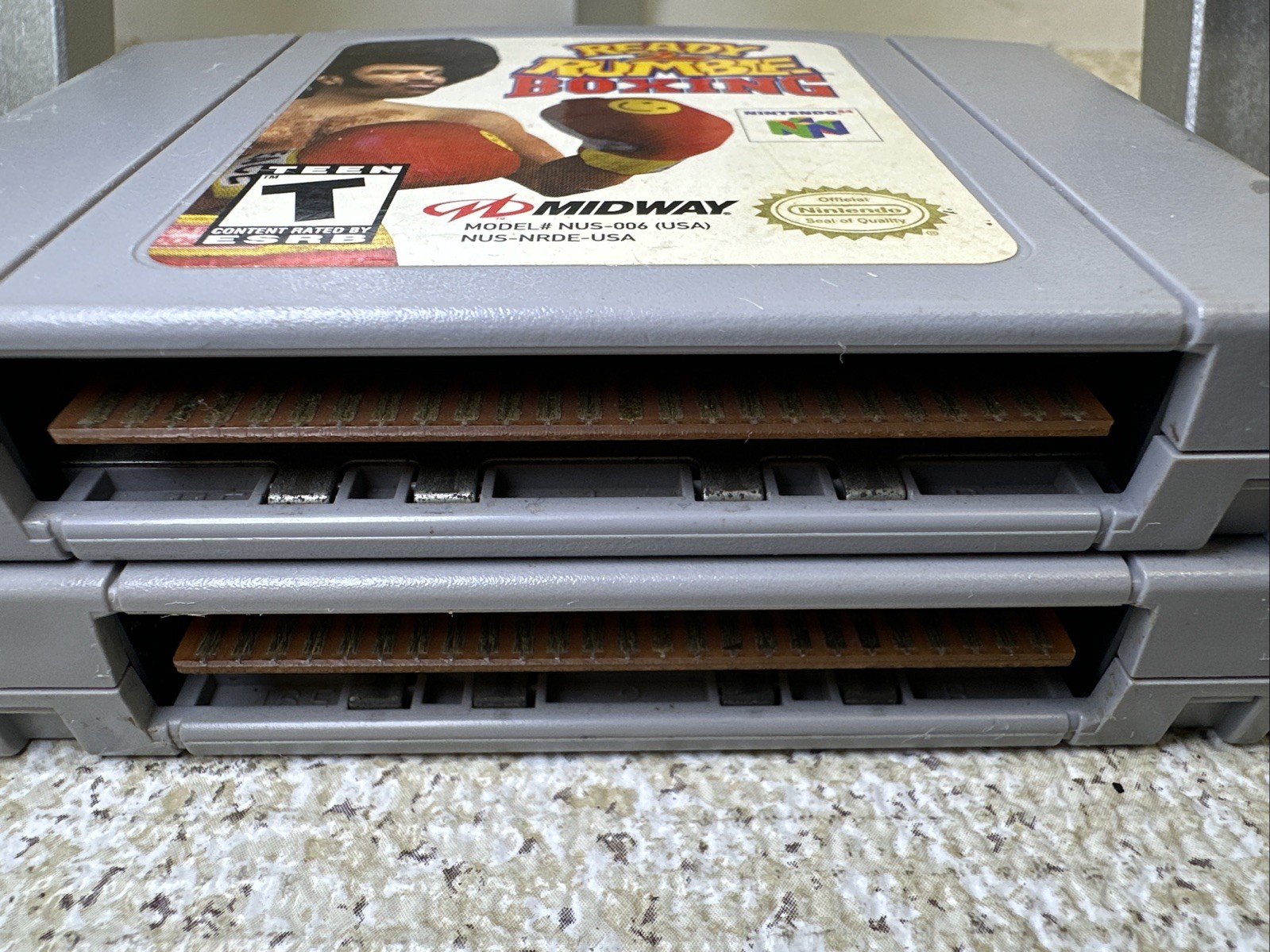 Nintendo 64 N64 Ready 2 Rumble Boxing 1 & 2 Lot Of 2 Tested & Work