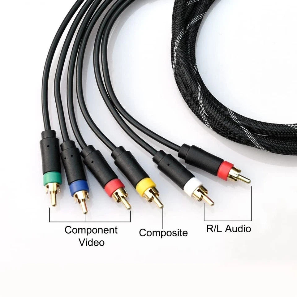 Hd Retrovision 2/3 Ps2/ps3 Premium Ypbpr Component Video Cable