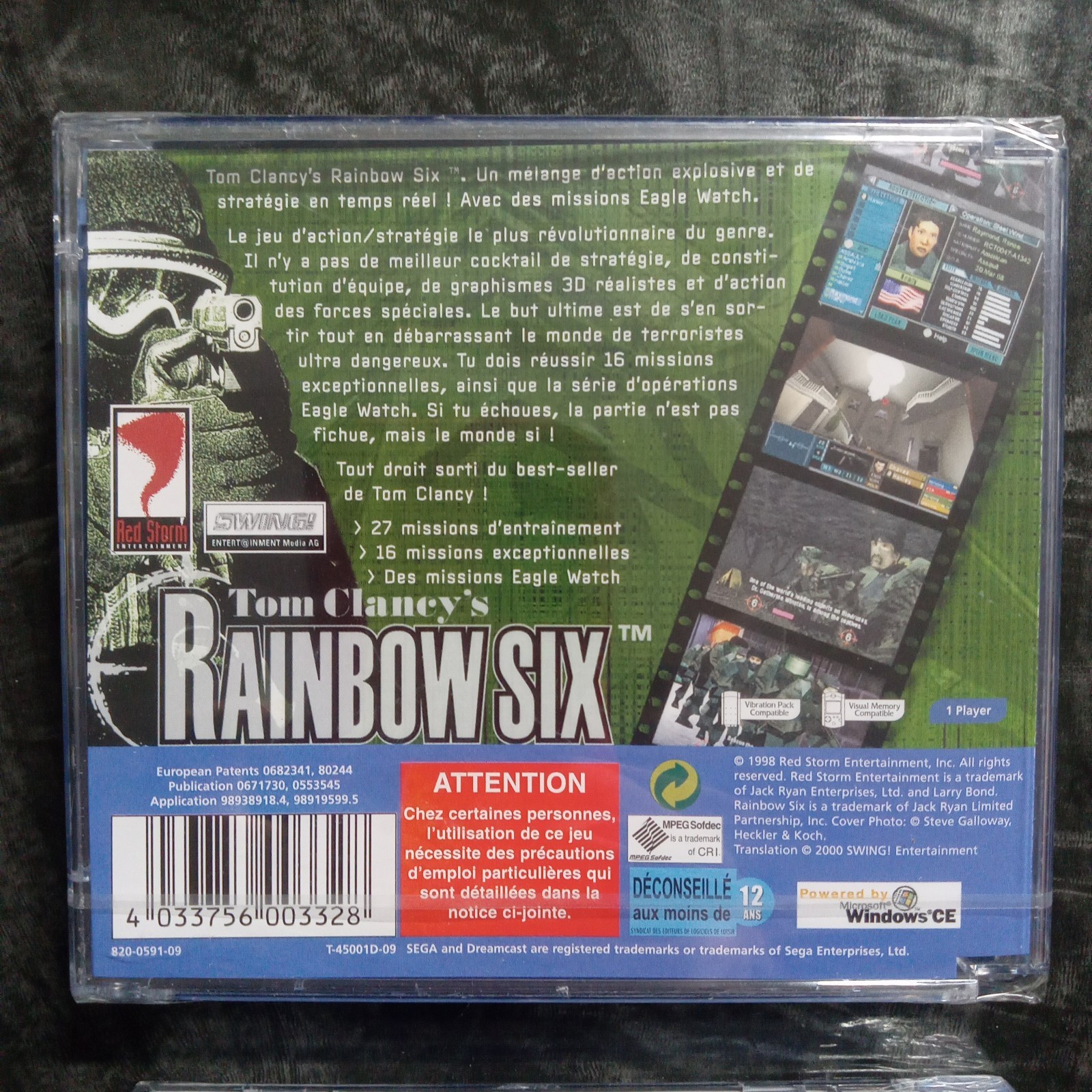 Brand New Non English Rainbow Six Promotional Copies Dreamcast German? French?