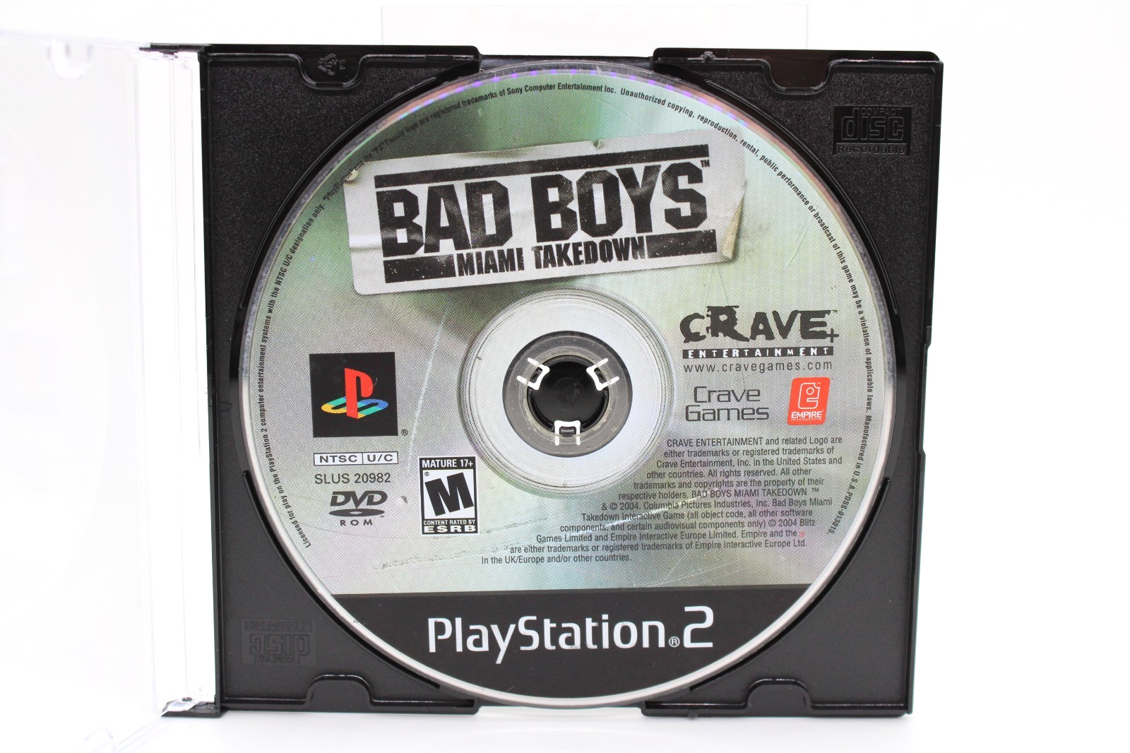 Refurbished PS2 Bad Boys Miami Takedown Disc Only Black Label Mint Good Clean