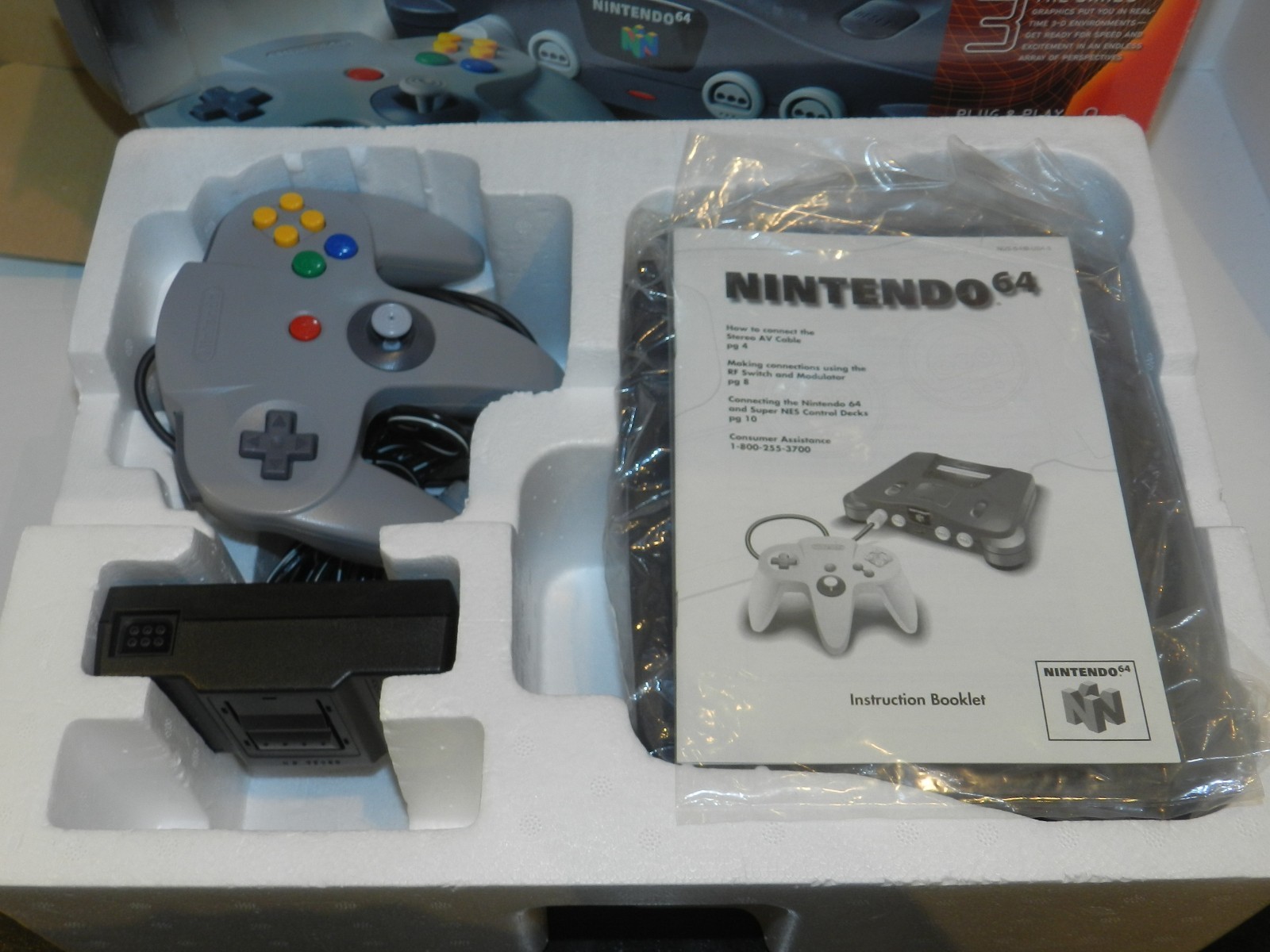 Original Nintendo 64 N64 Console System CIB Complete In Box Authentic RARE MINT