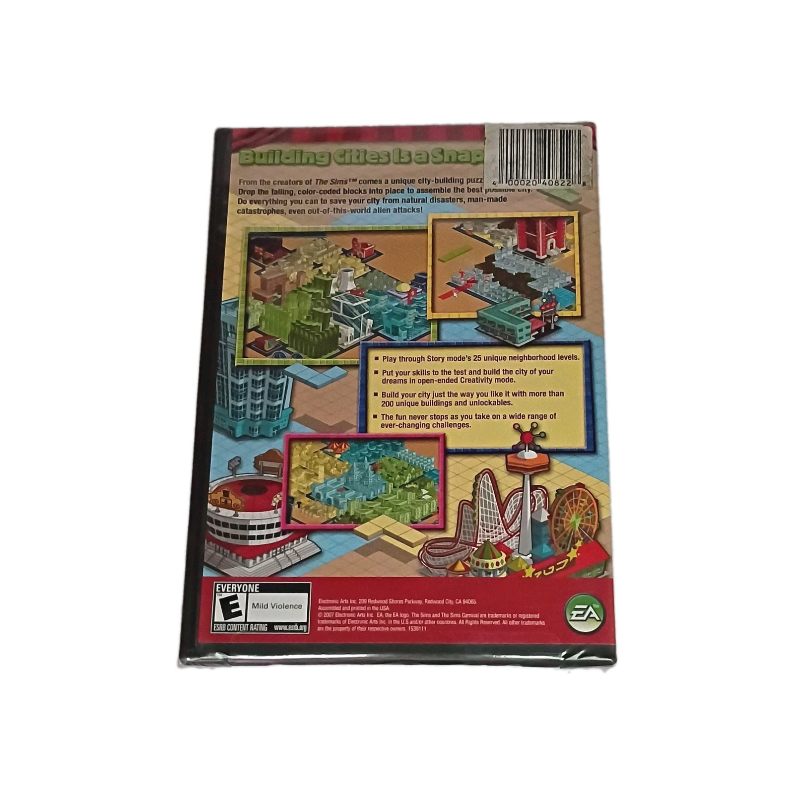 EA The Sims Series Sims Carnival: SnapCity (PC CD-ROM) E-Everyone 2008