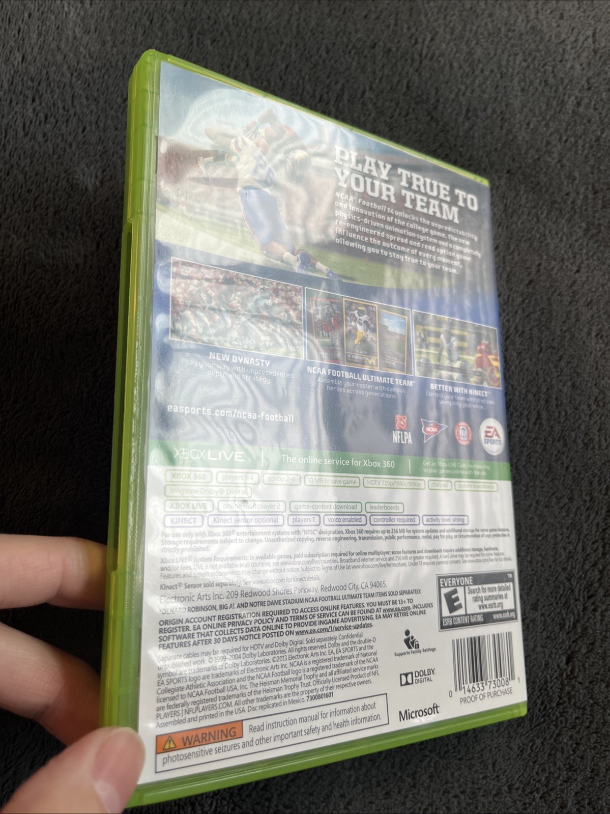 NCAA Football 14 Fanatics Bonus – CIB, Tested – (Microsoft Xbox 360, 2013)