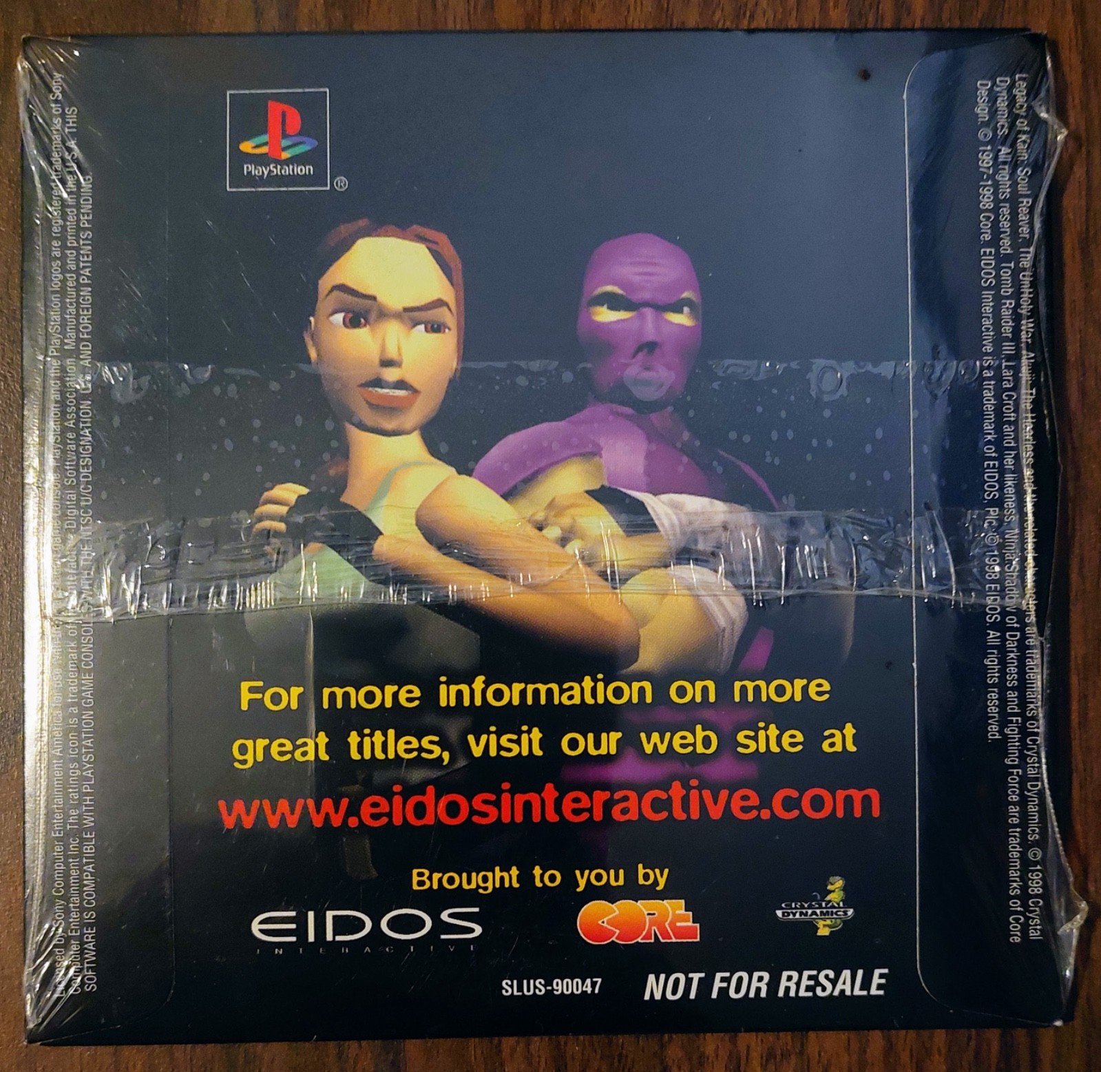 EIDOS DEMO CD VOLUME 3 (PlayStation, 1998) New! SEALED! Tomb Raider 3 and More!