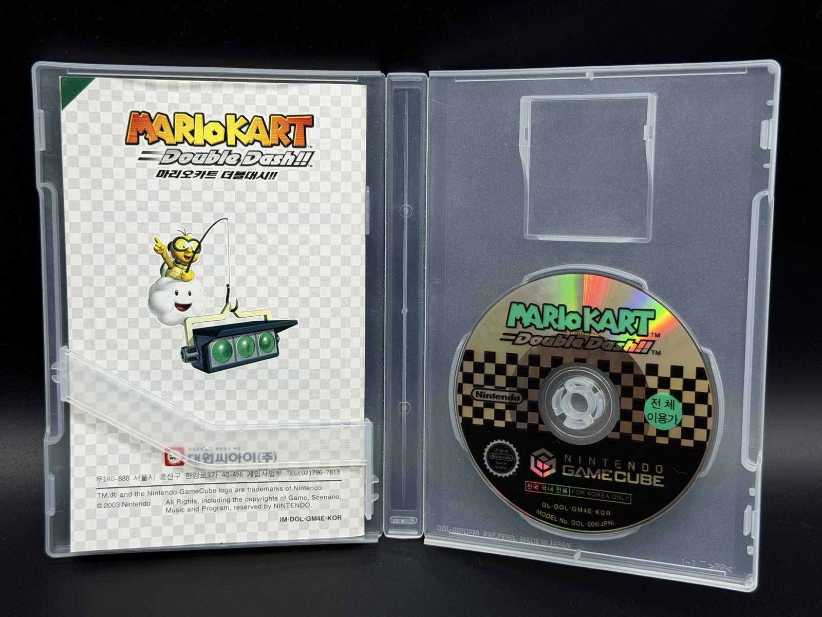 RARE Korean Mario Kart Double Dash Nintendo GameCube GC Korean Version Korea CIB
