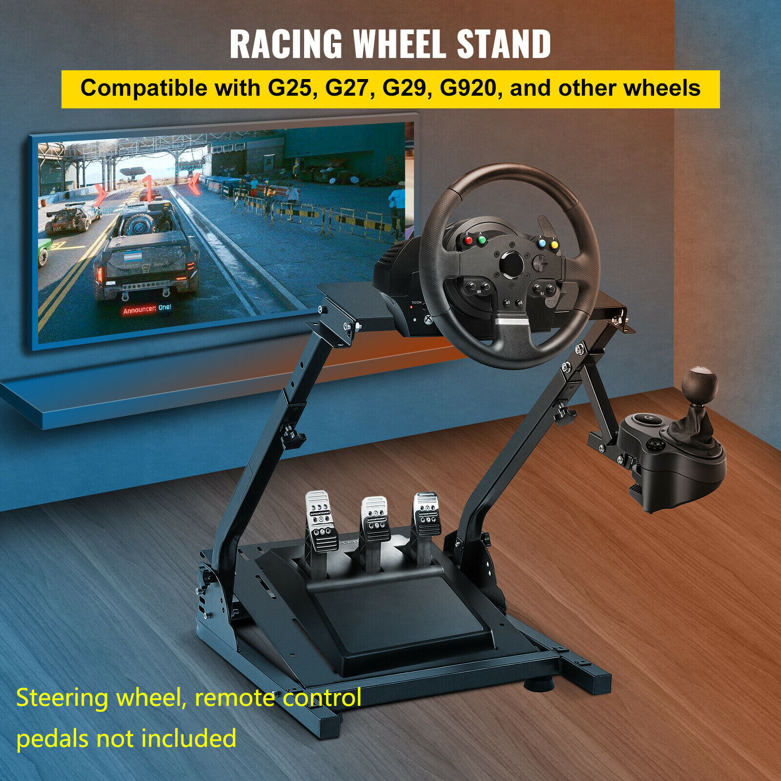 Racing Simulator Cockpit Steering Wheel Stand for Logitech G920 G29 Thrustmaster