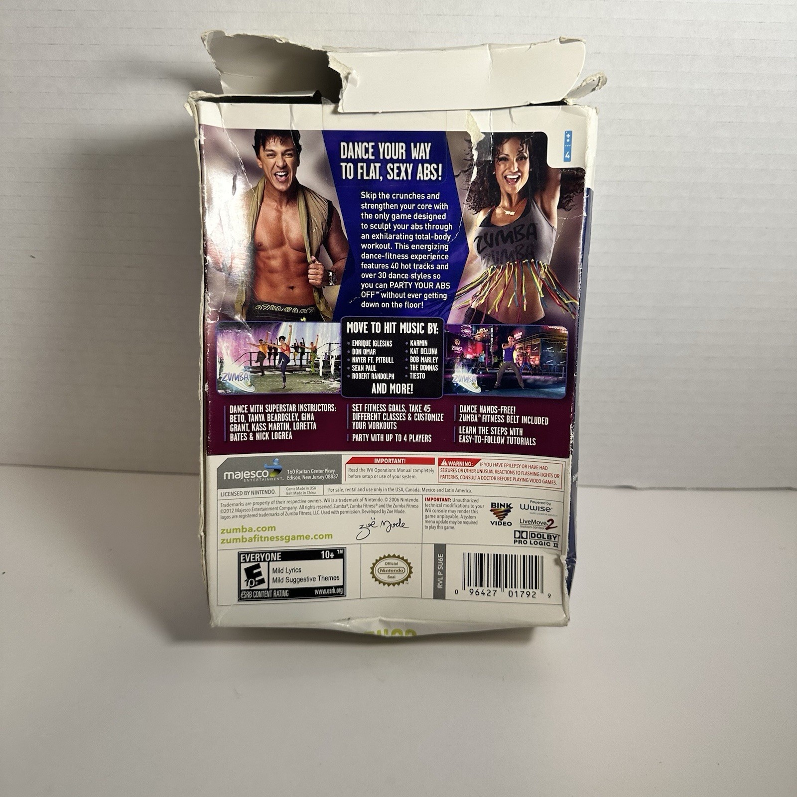 Nintendo Wii 2012 Zumba Fitness Core Includes Game and Belt New NIP READ