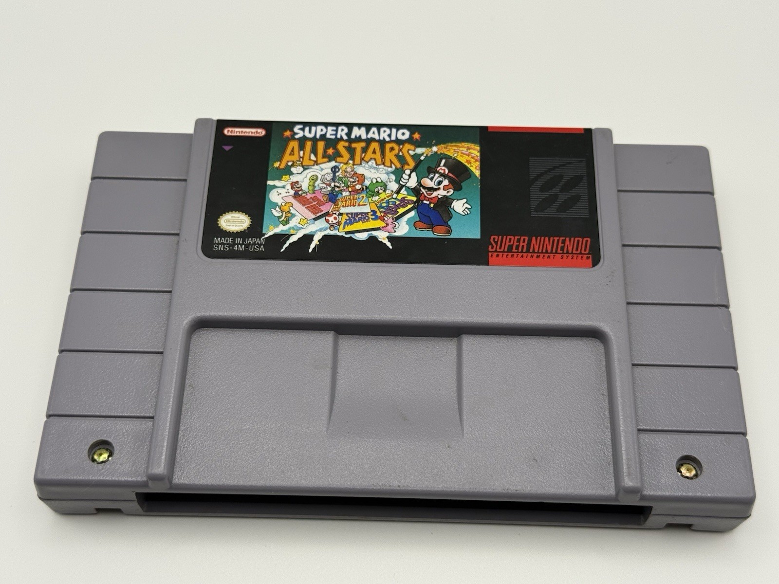 Super Nintendo SNES SNS-001 Console Bundle Working w/Cords & Mario All stars